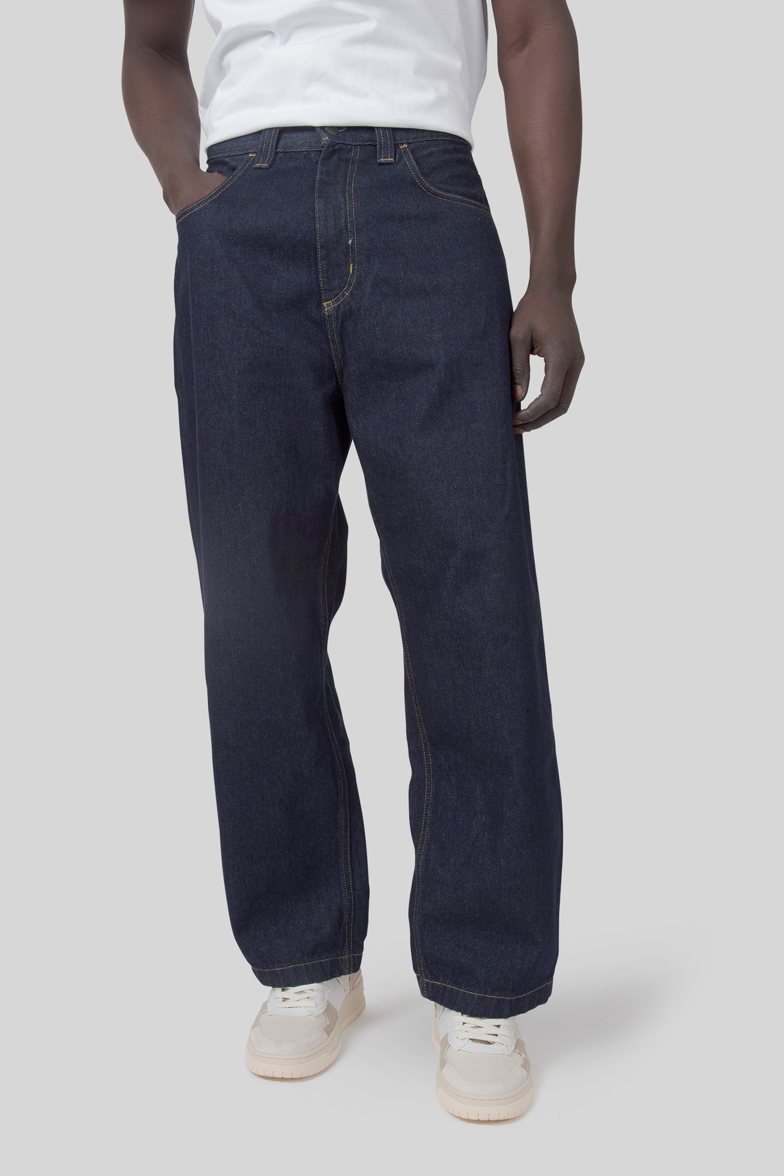 Carhartt Wip Brandon Pant Blu Scuro Uomo - 1