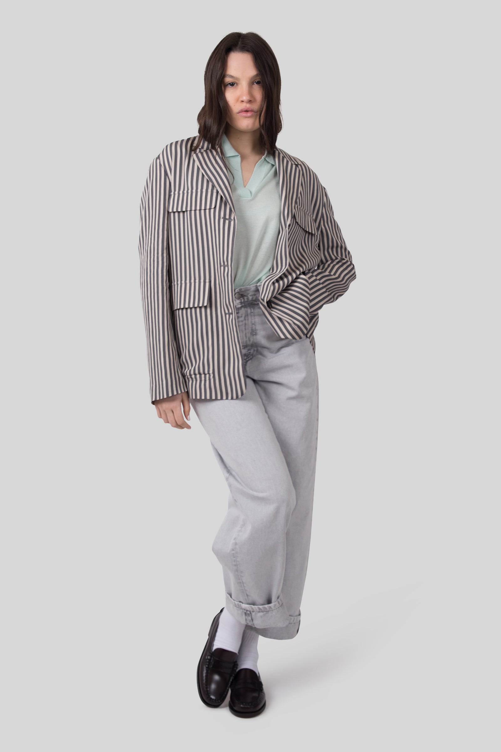 Tela Giacca Tangeri Grigio Donna - 2