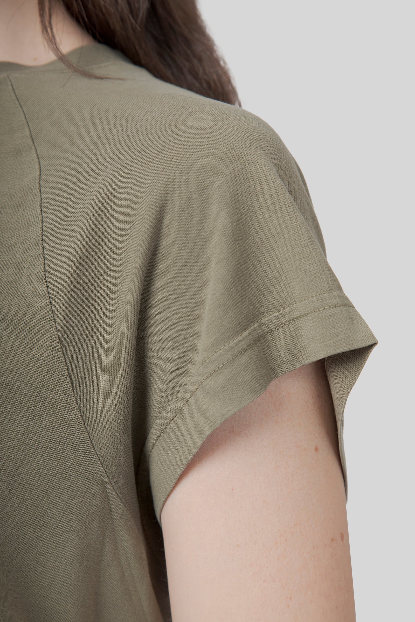 Absolut Cashmere T-shirt Lyocell Tricia Verde Oliva Donna - 4