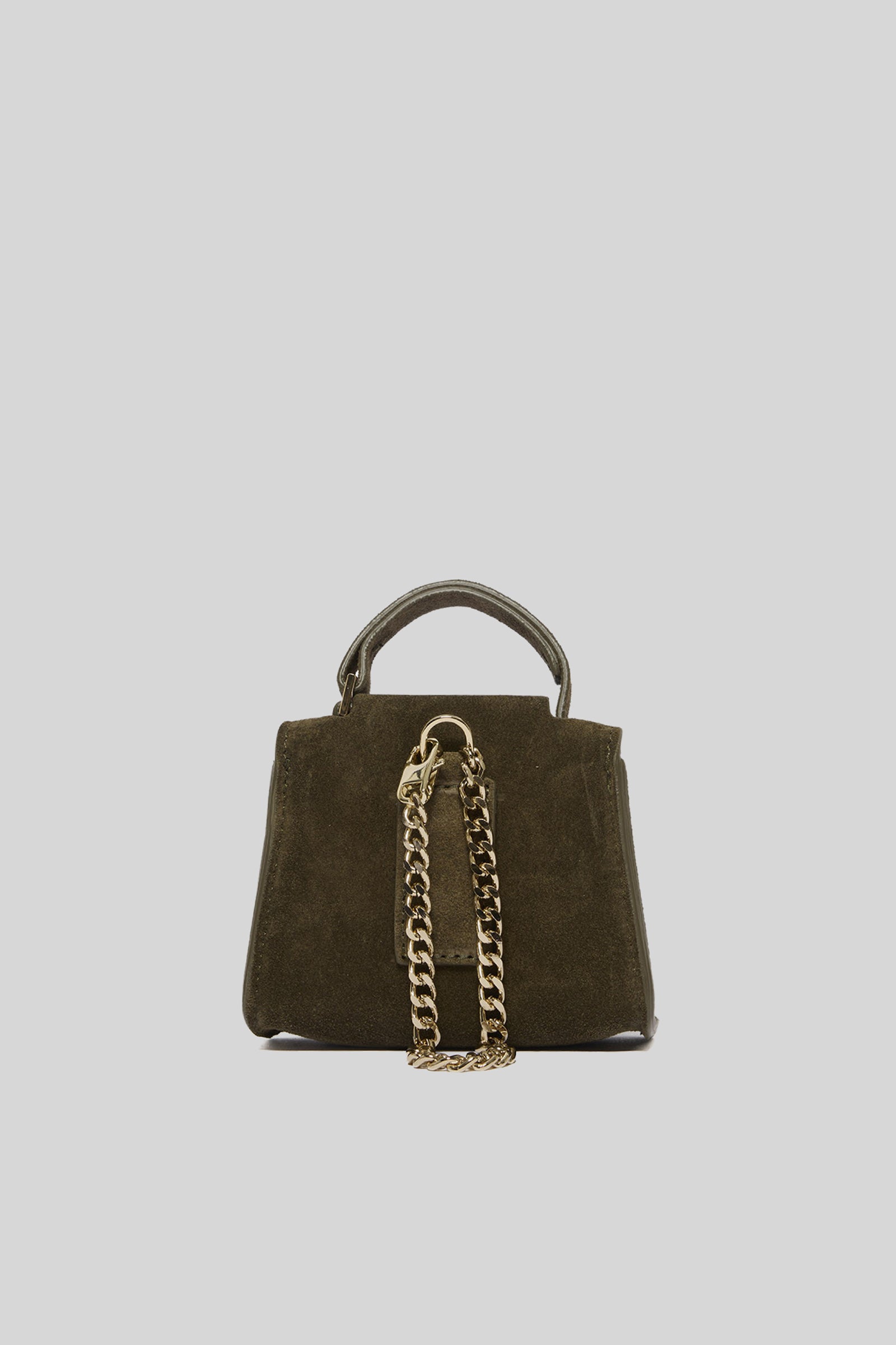 Orciani Charm Mini Sveva Peach In Suede Verde Donna - 3