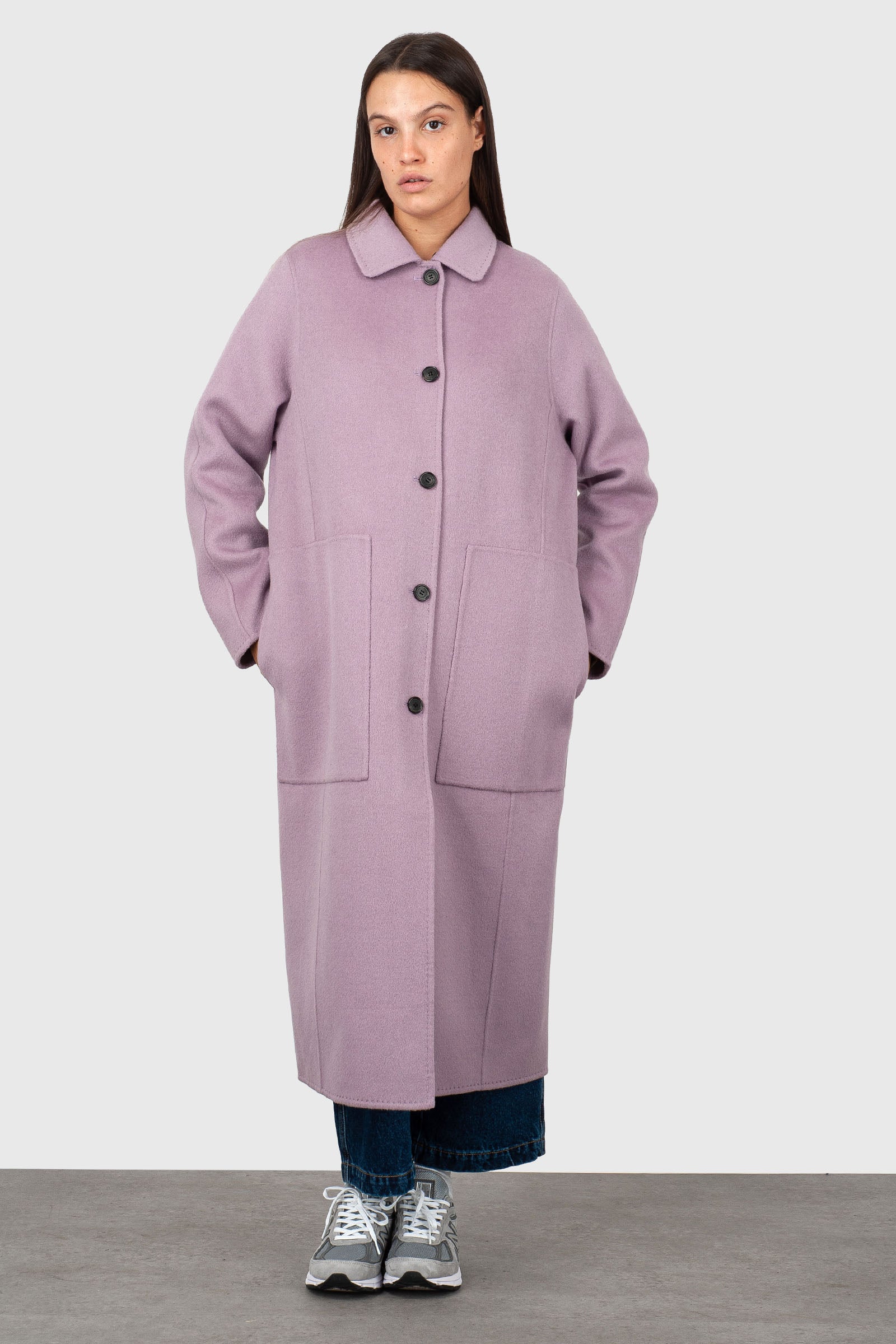 Department Five Cappotto Monopetto Flock Lilla Donna - 6