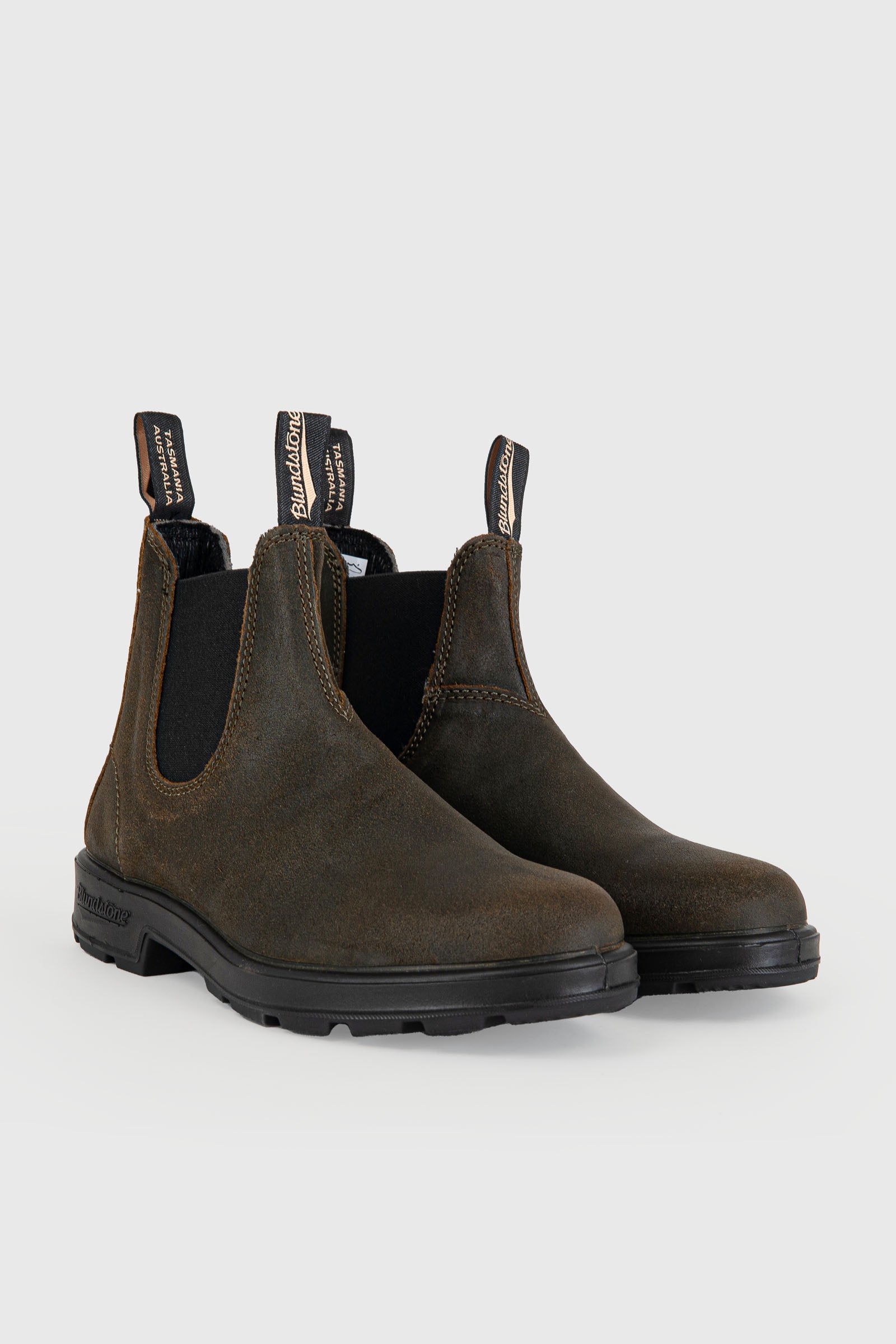 1615 Dark Olive Waxed Suede Chelsea Boot - 3