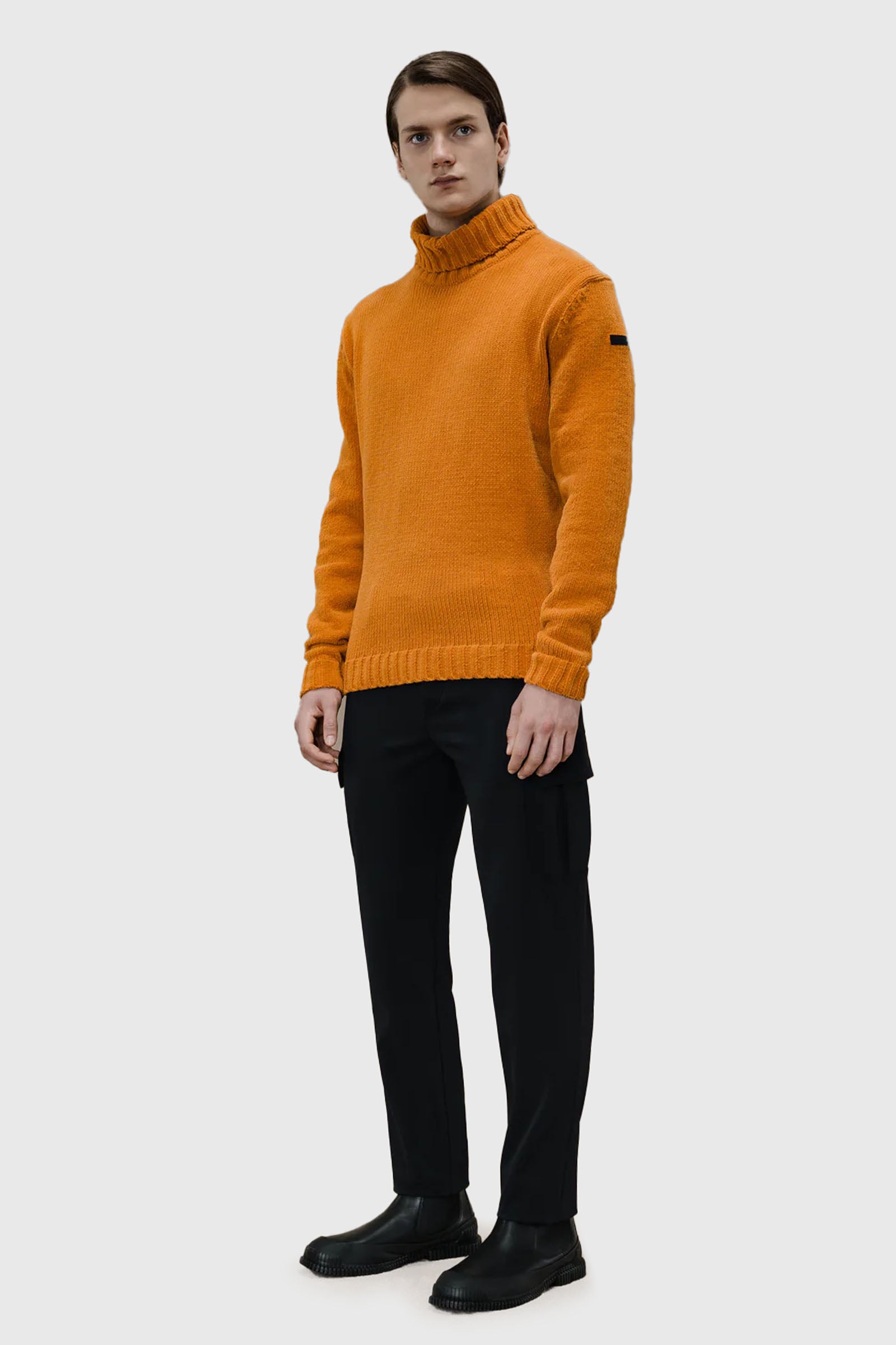 Rrd Cinematt Turtleneck Knit Arancio Uomo - 3