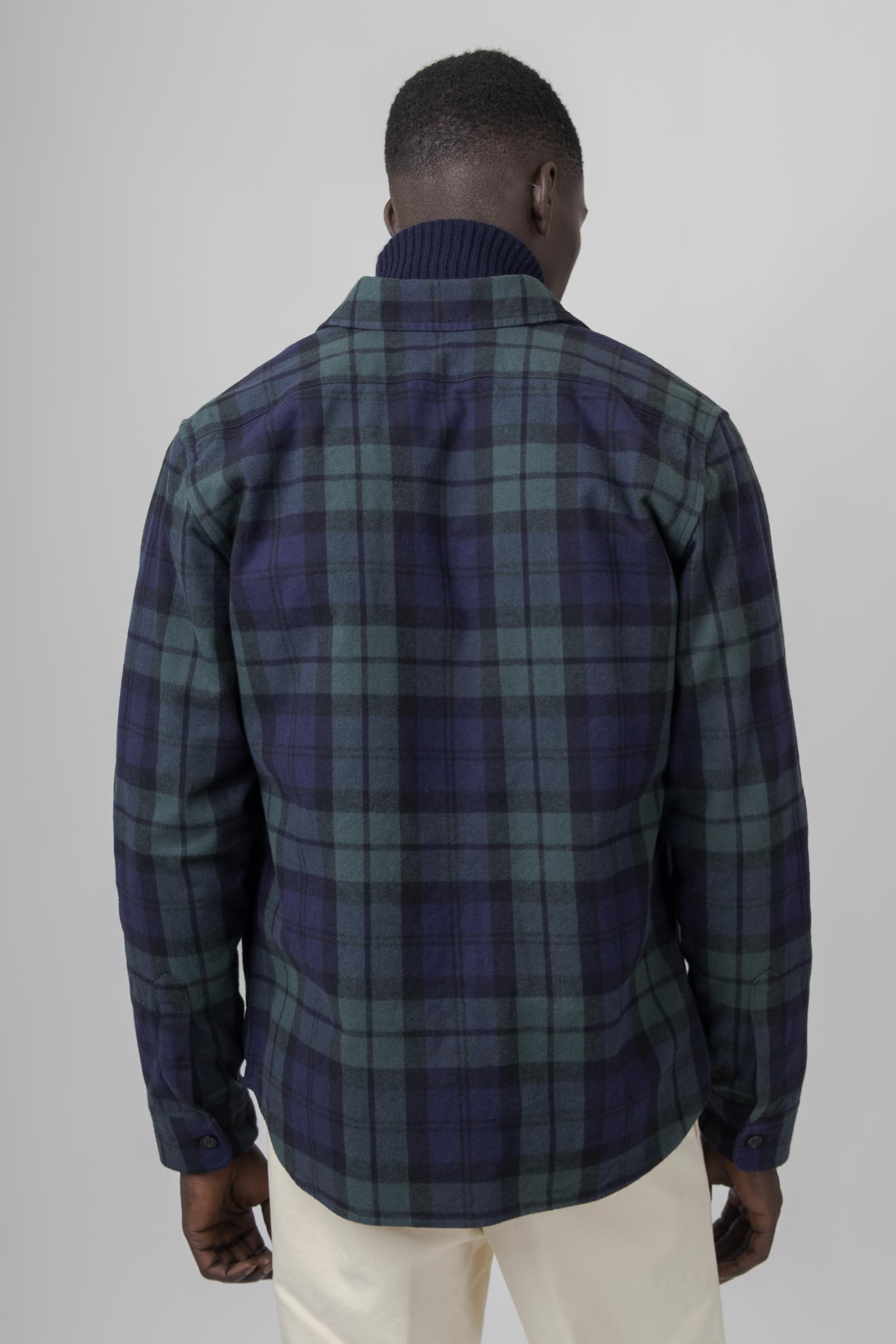Utility Shirt In Twill Check - 4