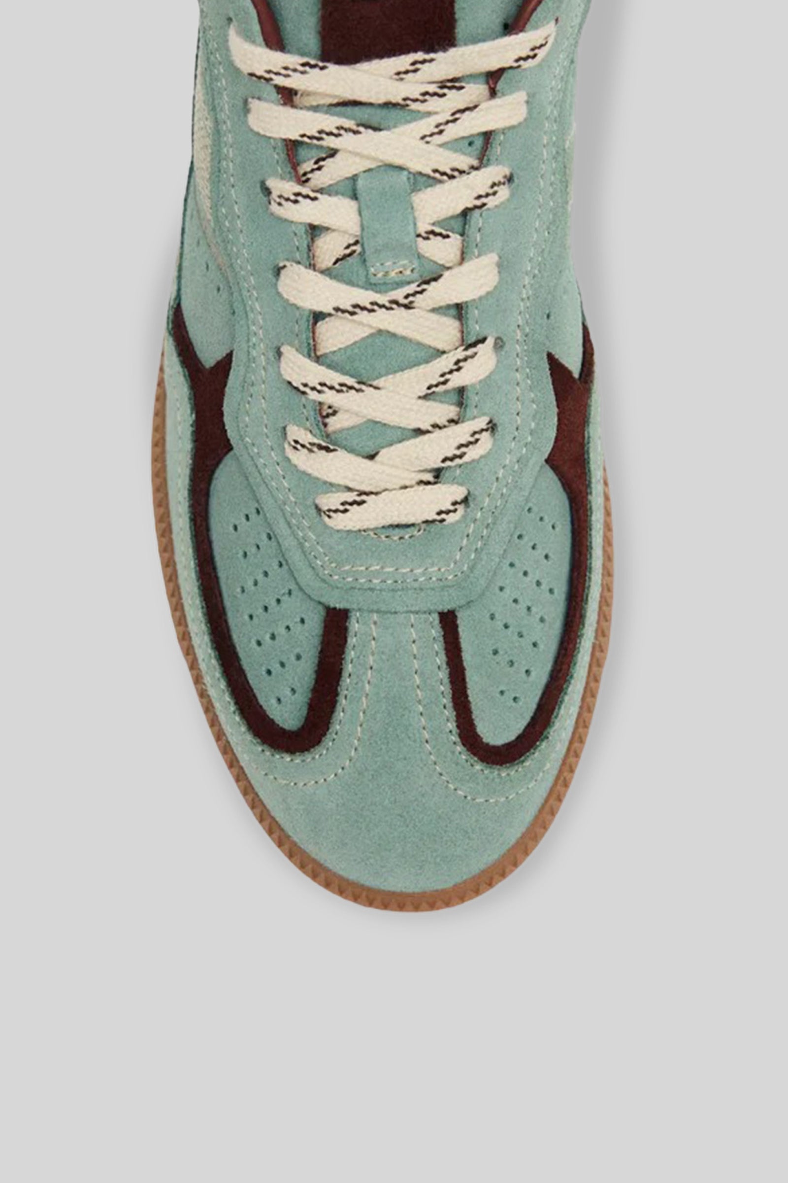 Alohas Sneaker Tb.490 Rife In Pelle Verde Acqua Donna - 2