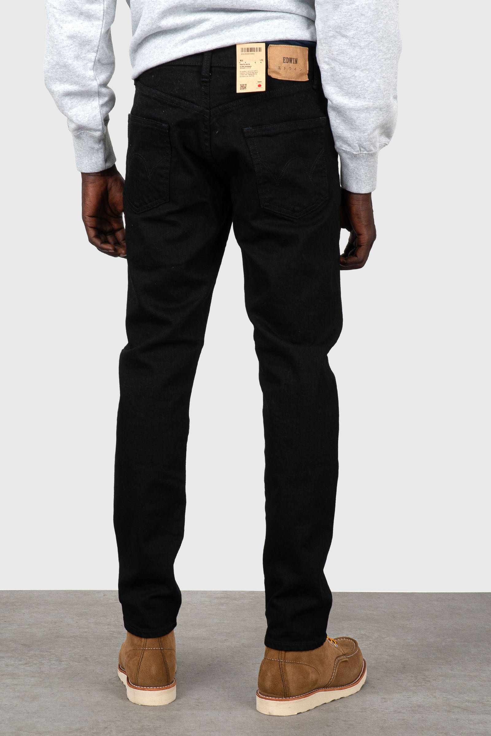 Edwin Jeans Slim Tapered Nero Uomo - 3