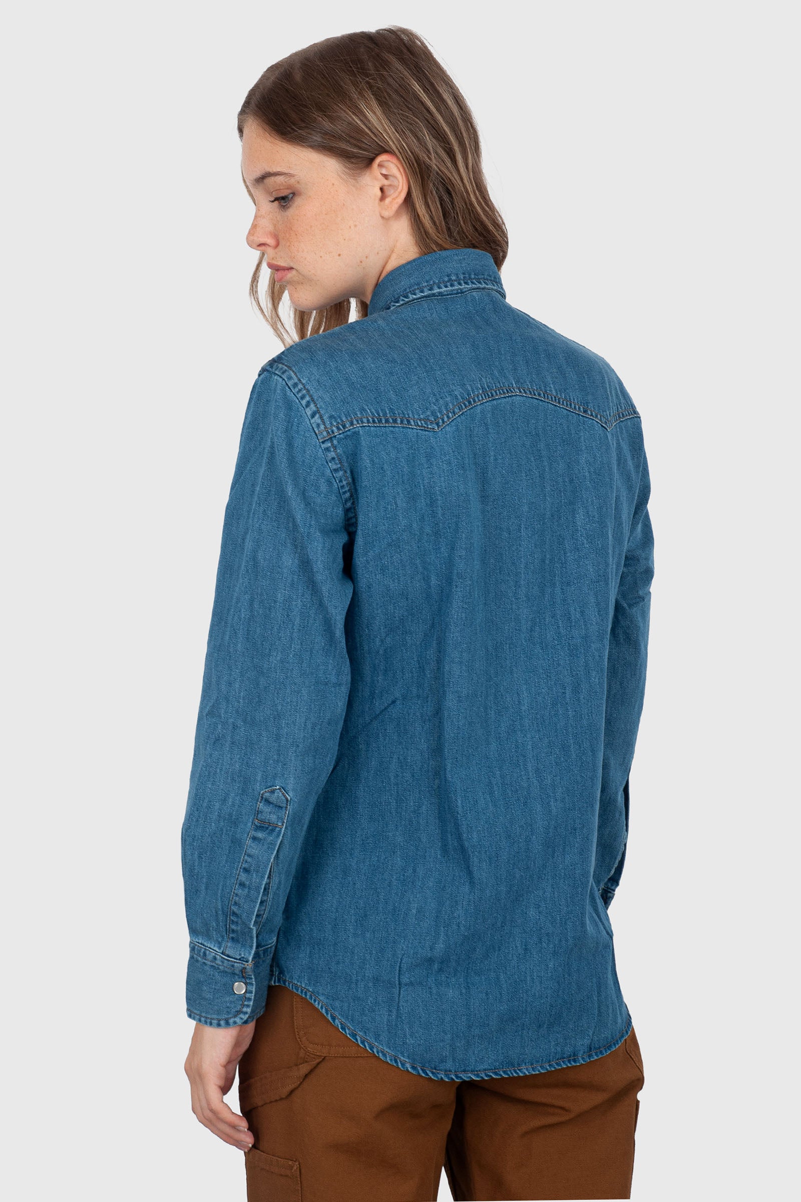 Aspesi Camicia Denim Denim Medio Donna - 5