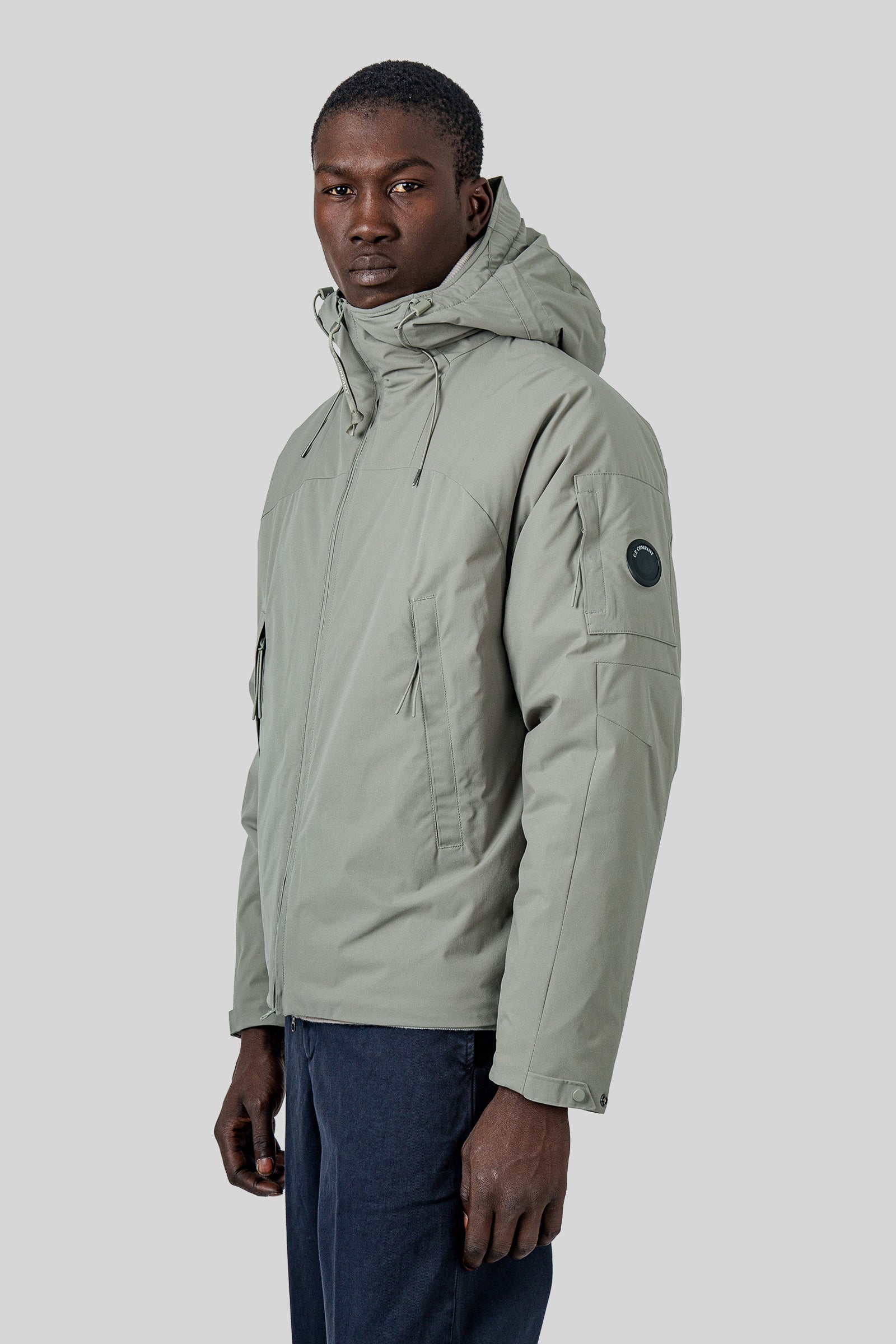 C.p. Company Pro-tek Primaloft® Silver Hooded Lens Jacket Verde Salvia Uomo - 2