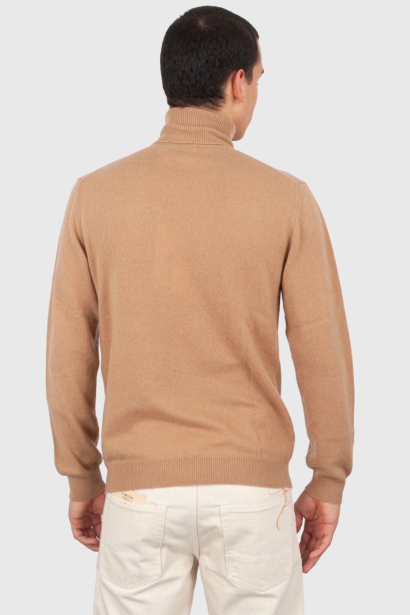 Absolut Cashmere Maglia Dolcevita Staff Nocciola Uomo - 4