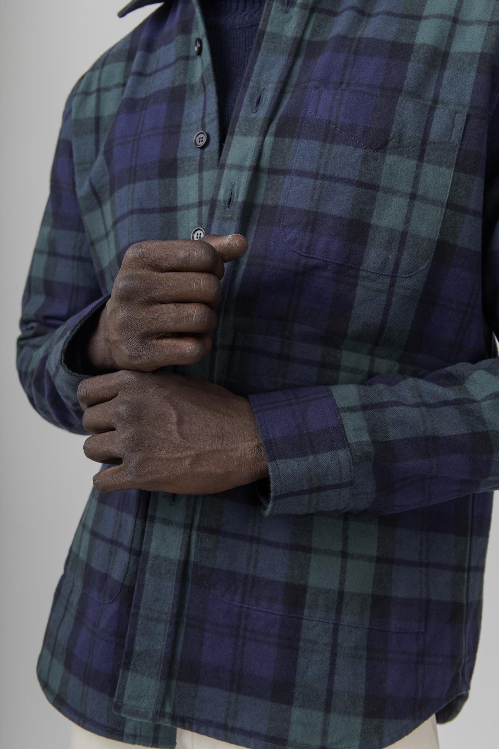 Utility Shirt In Twill Check - 6