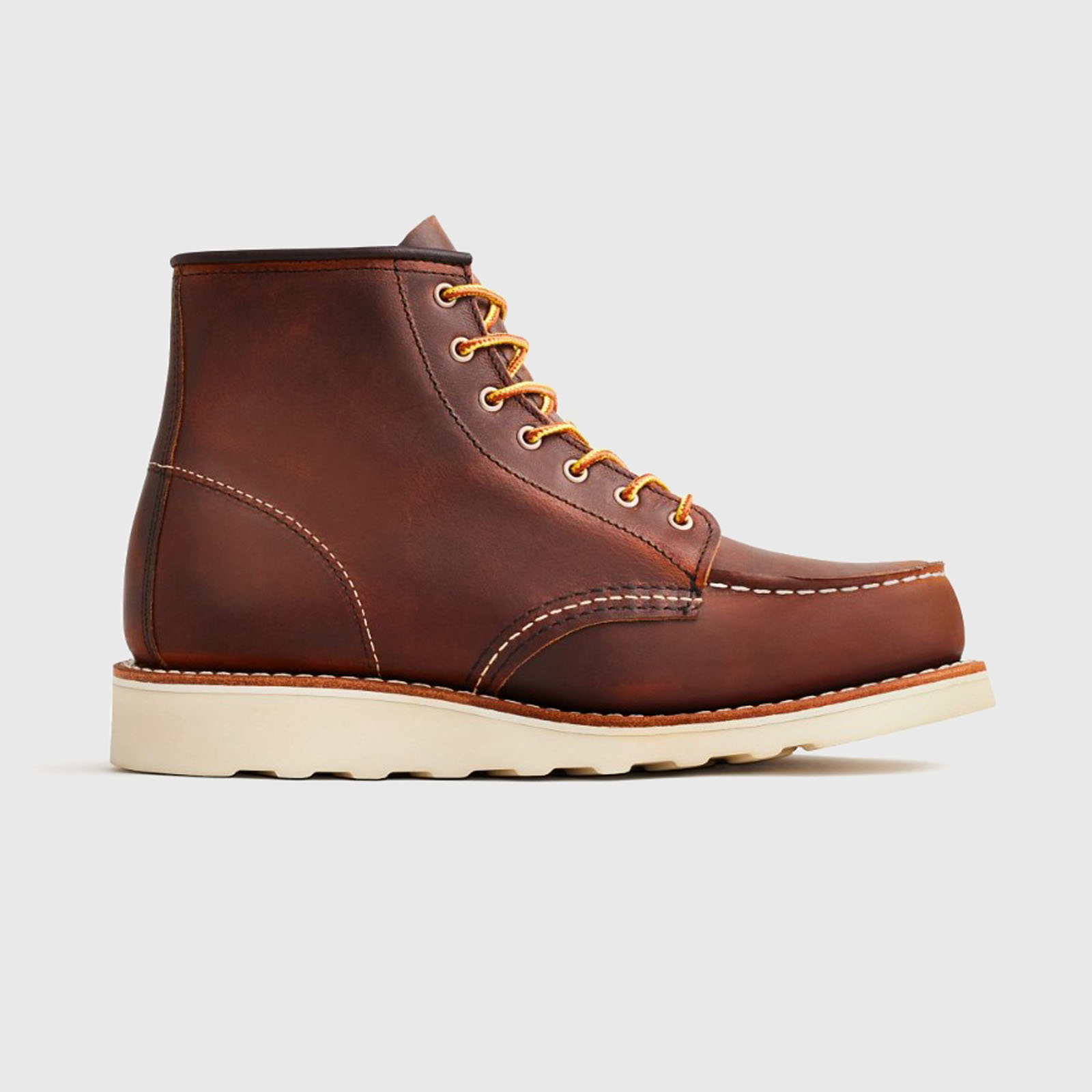 Red Wing Stivaletto 6-inch Classic Moc Toe In Pelle Copper Rough & Tough Marrone Donna - 7