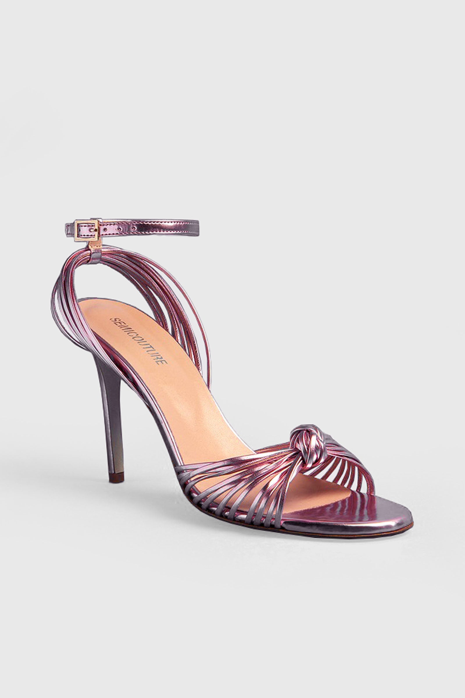 Semicouture Clerice Synthetic Pink Sandal - 3