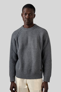 Filson Cascade Rib Crewneck Grigio Melange Uomo filson