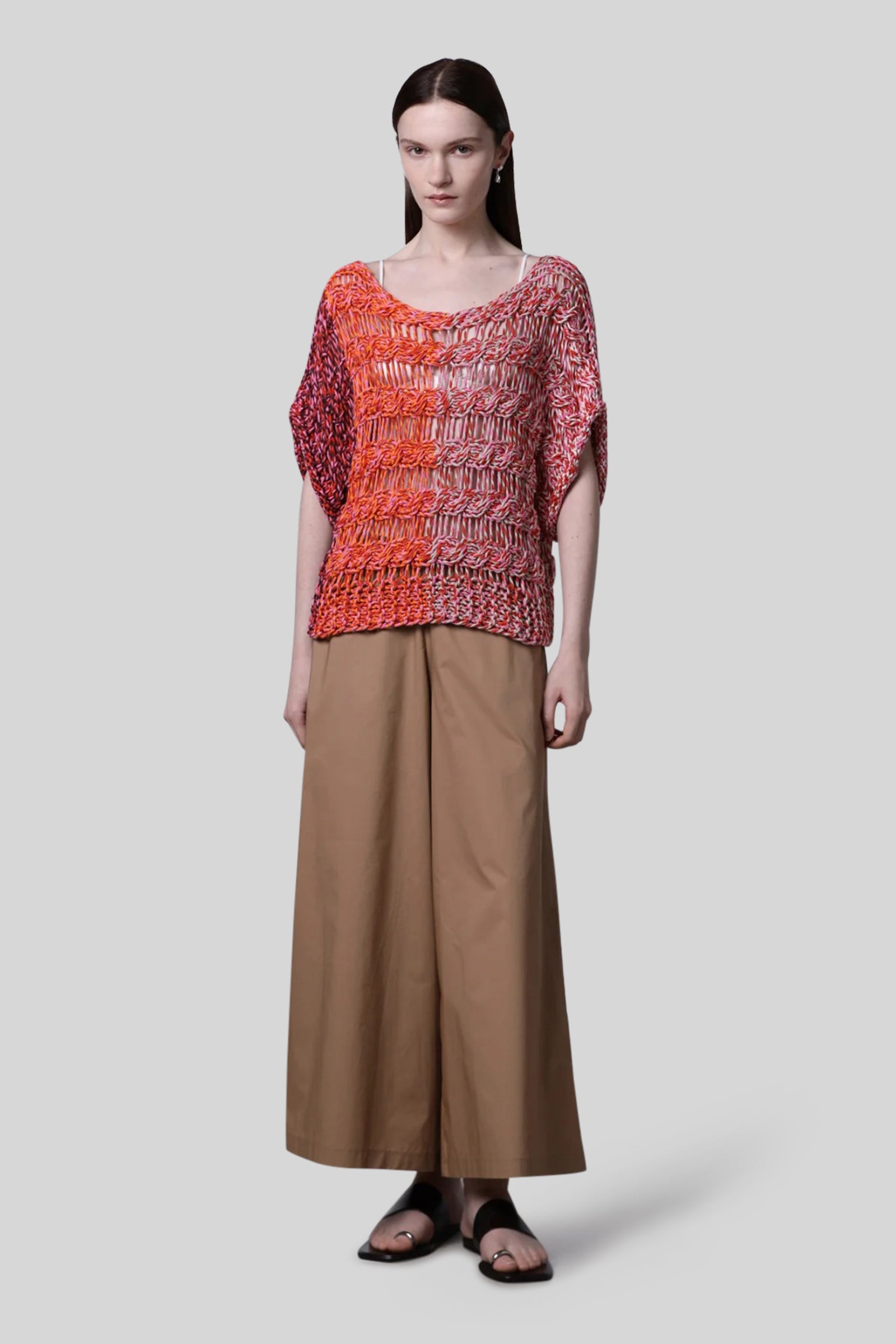 Wide-leg Cropped Pants - 2