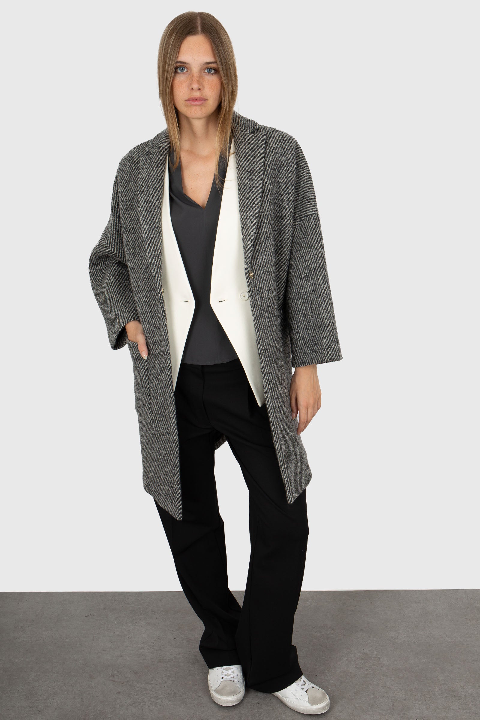 Semicouture Cappotto Sigmund Grigio Donna - 8