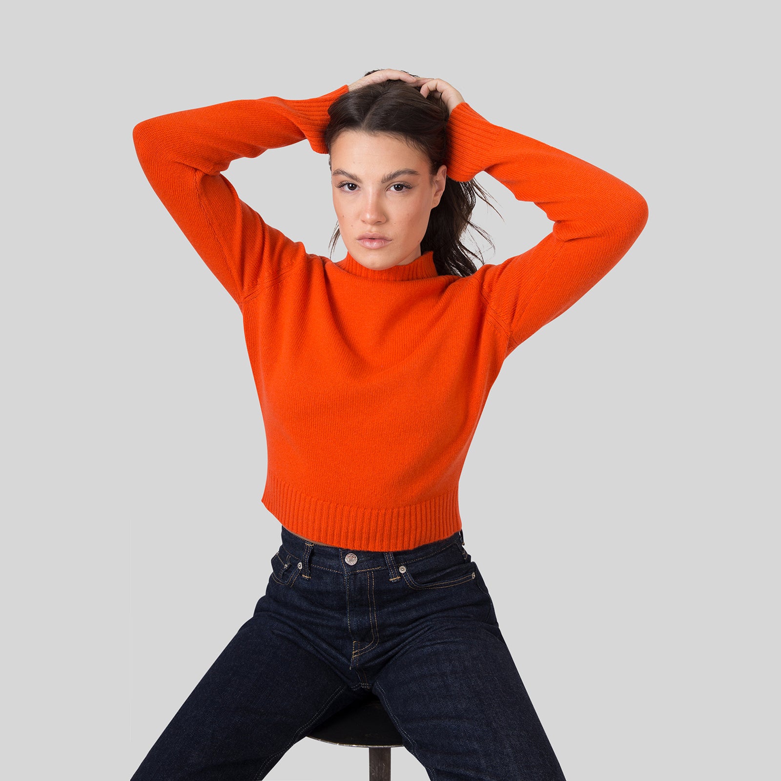 Absolut Cashmere Maglia Rebecca Arancio Donna - 8