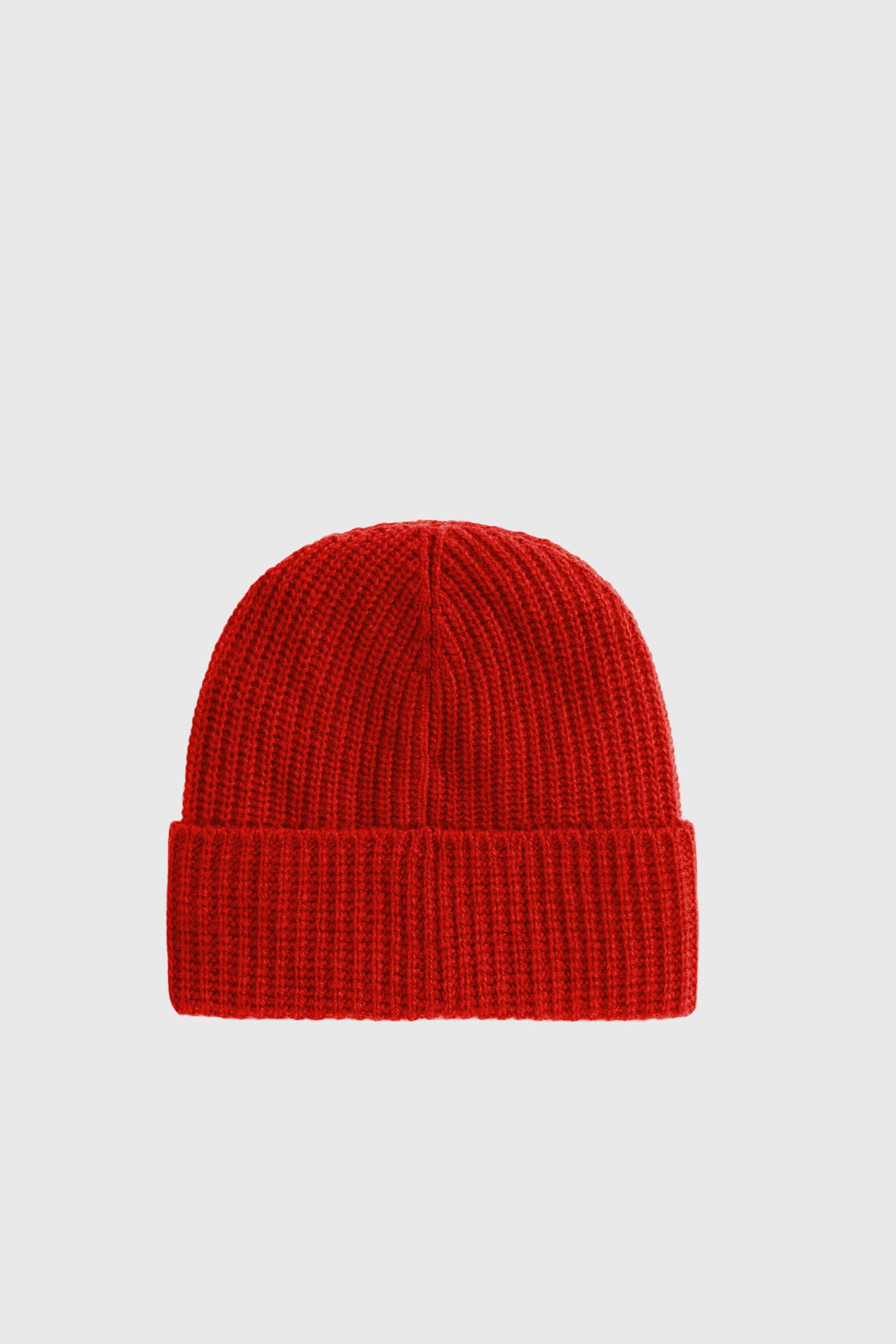 Woolrich Knitted Ribbed Beanie Rosso Unisex - 2