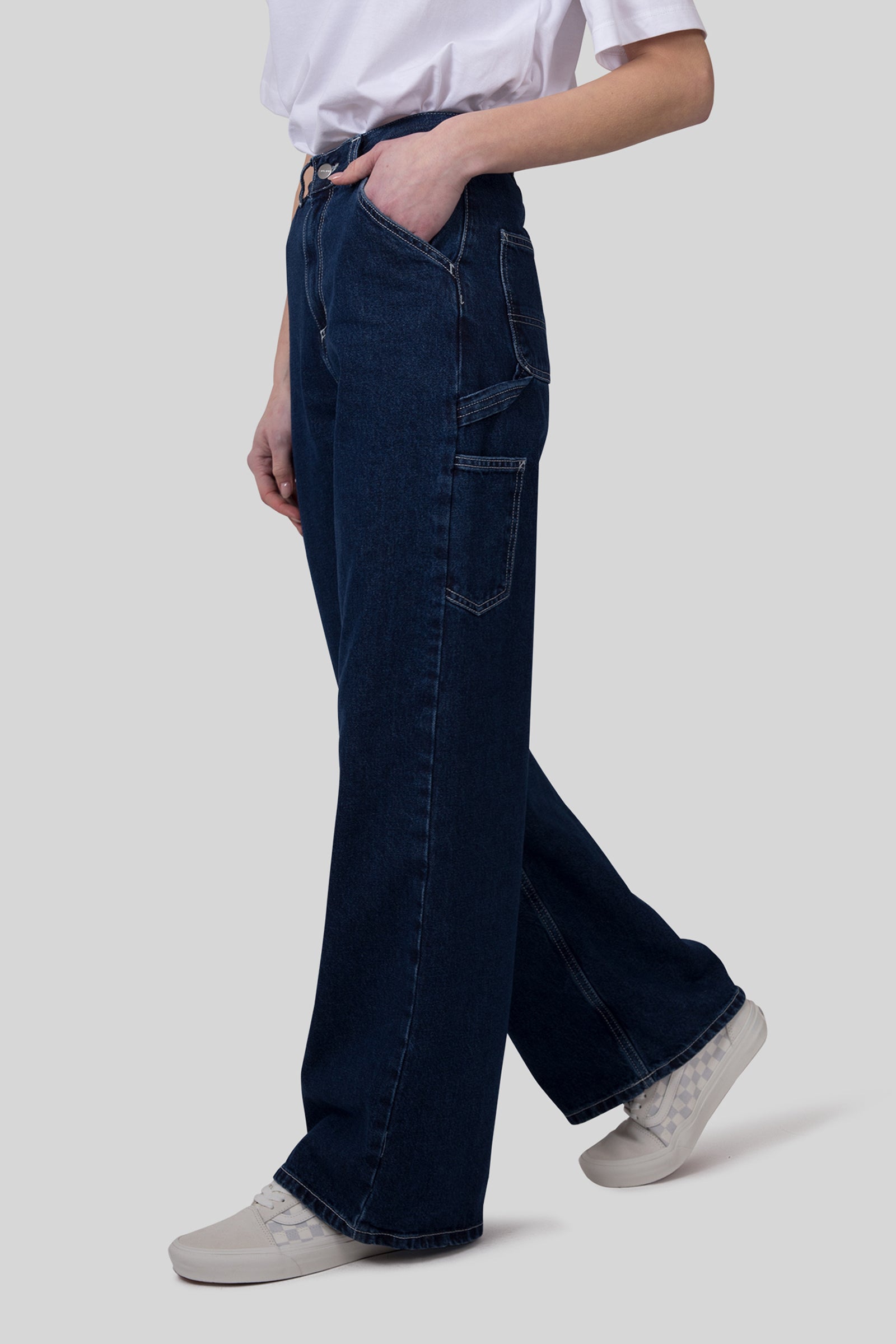 Carhartt Wip W' Jens Pant Blu Medio Donna - 5