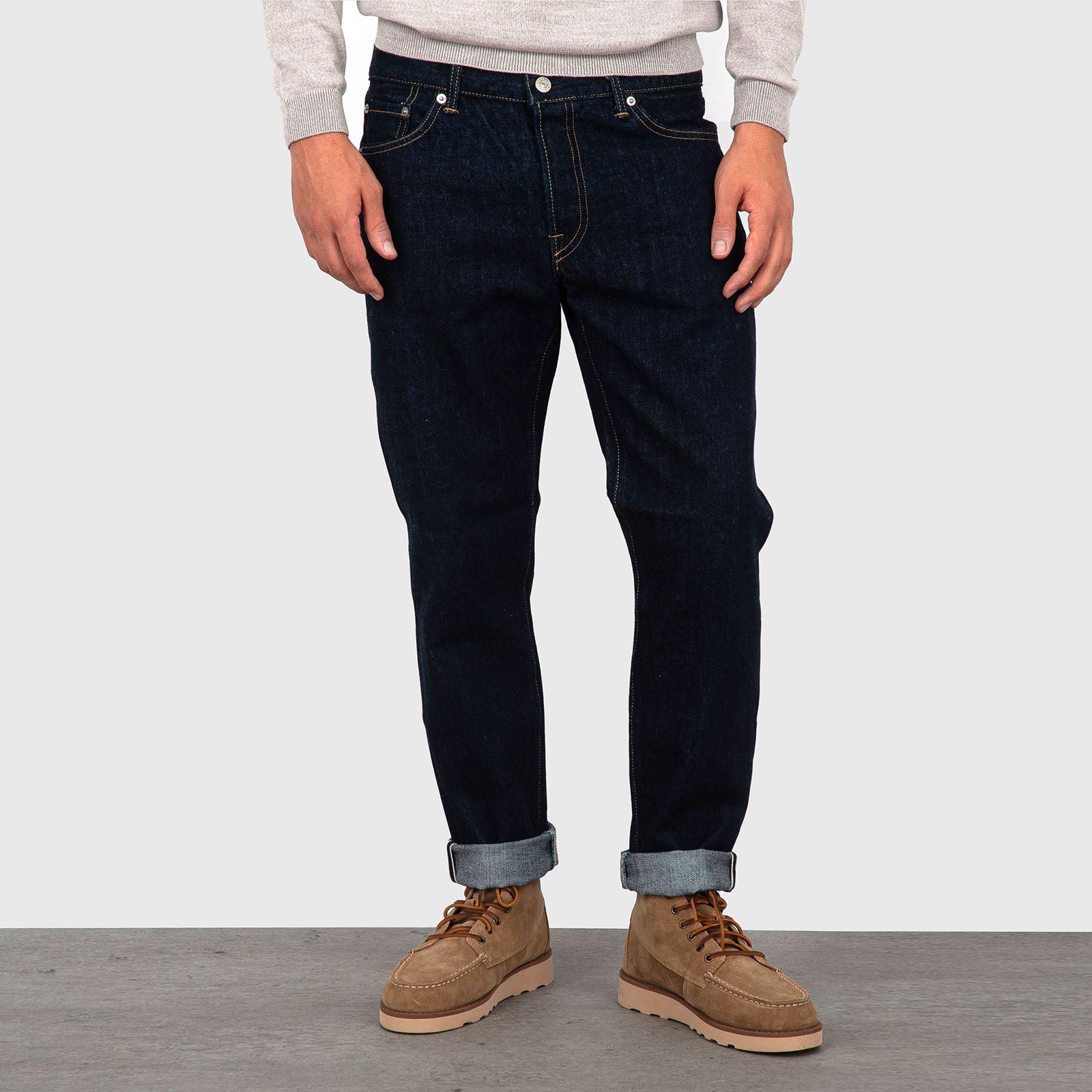 Edwin Jeans Regular Tapered Blu Scuro Uomo - 7