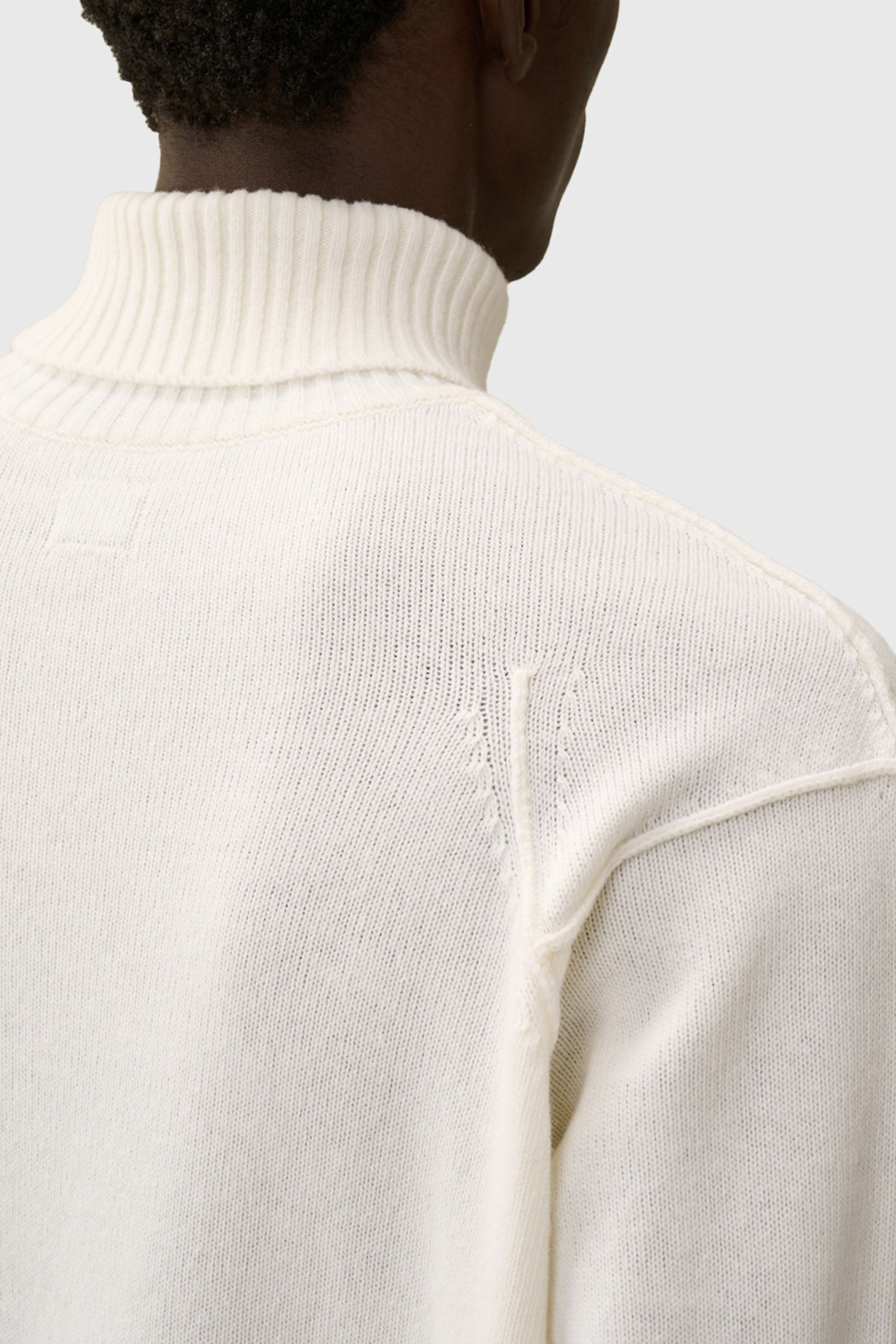 C.p. Company Maglia Lambswool Grs Turtleneck Knit Bianco Uomo - 2