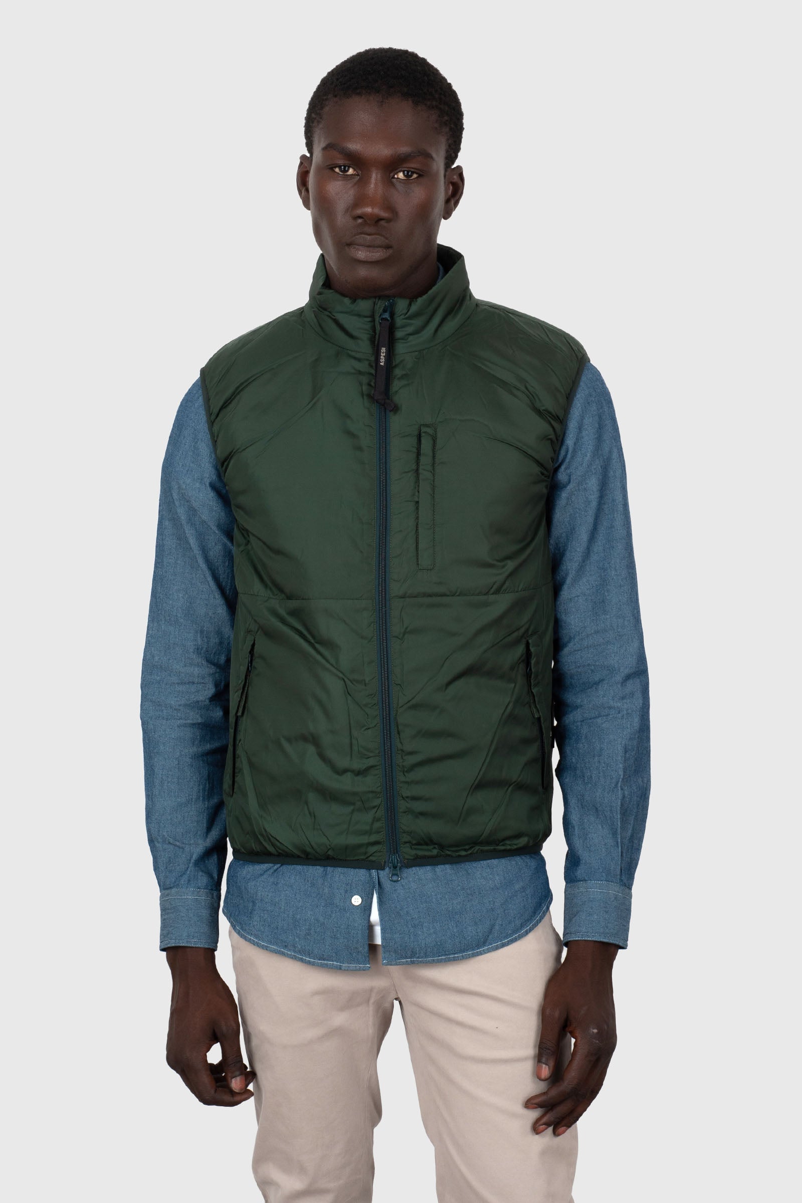 Aspesi Gilet Jil Verde Scuro Uomo - 1