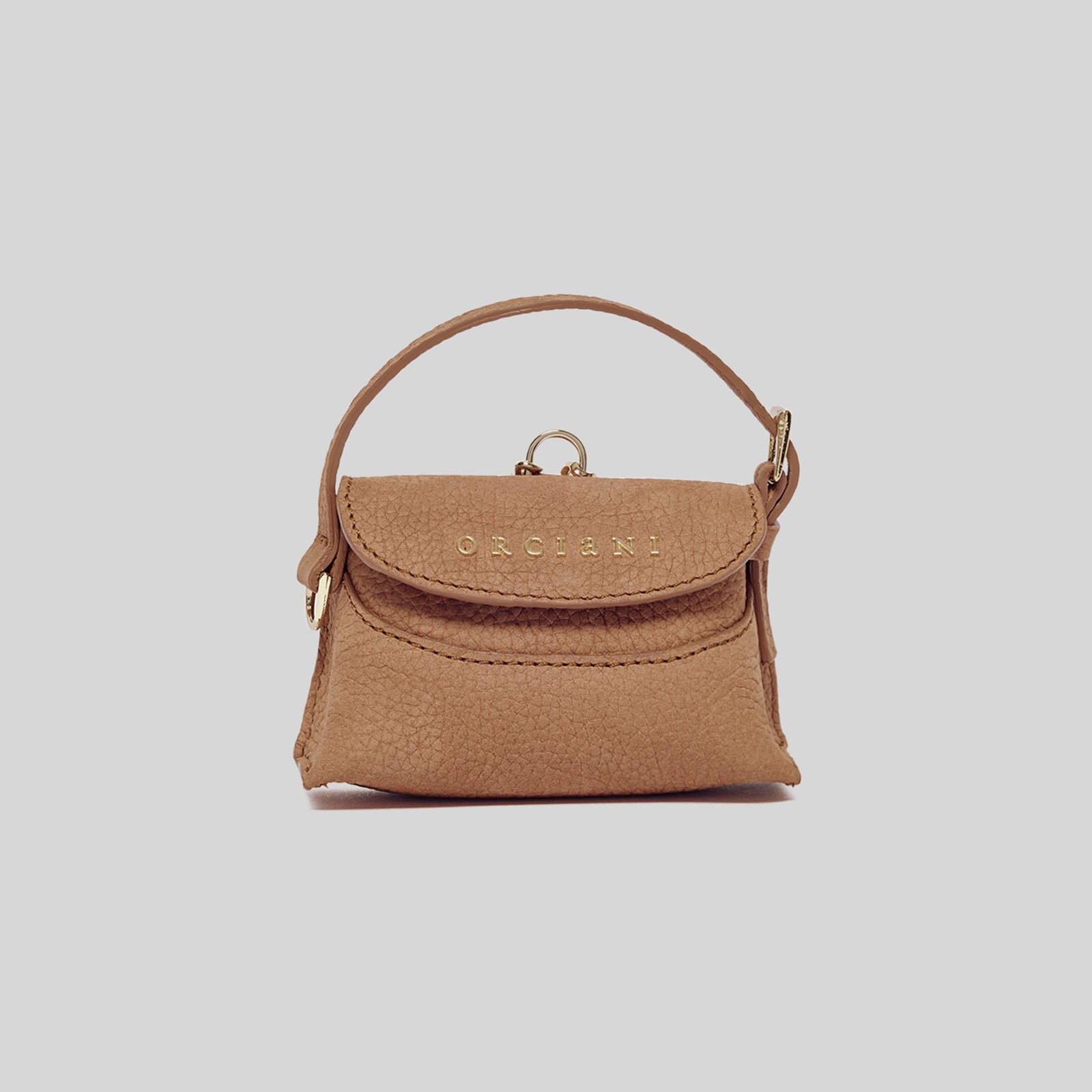 Orciani Charm Mini Nana In Nabuk Terra Di Siena Donna - 4