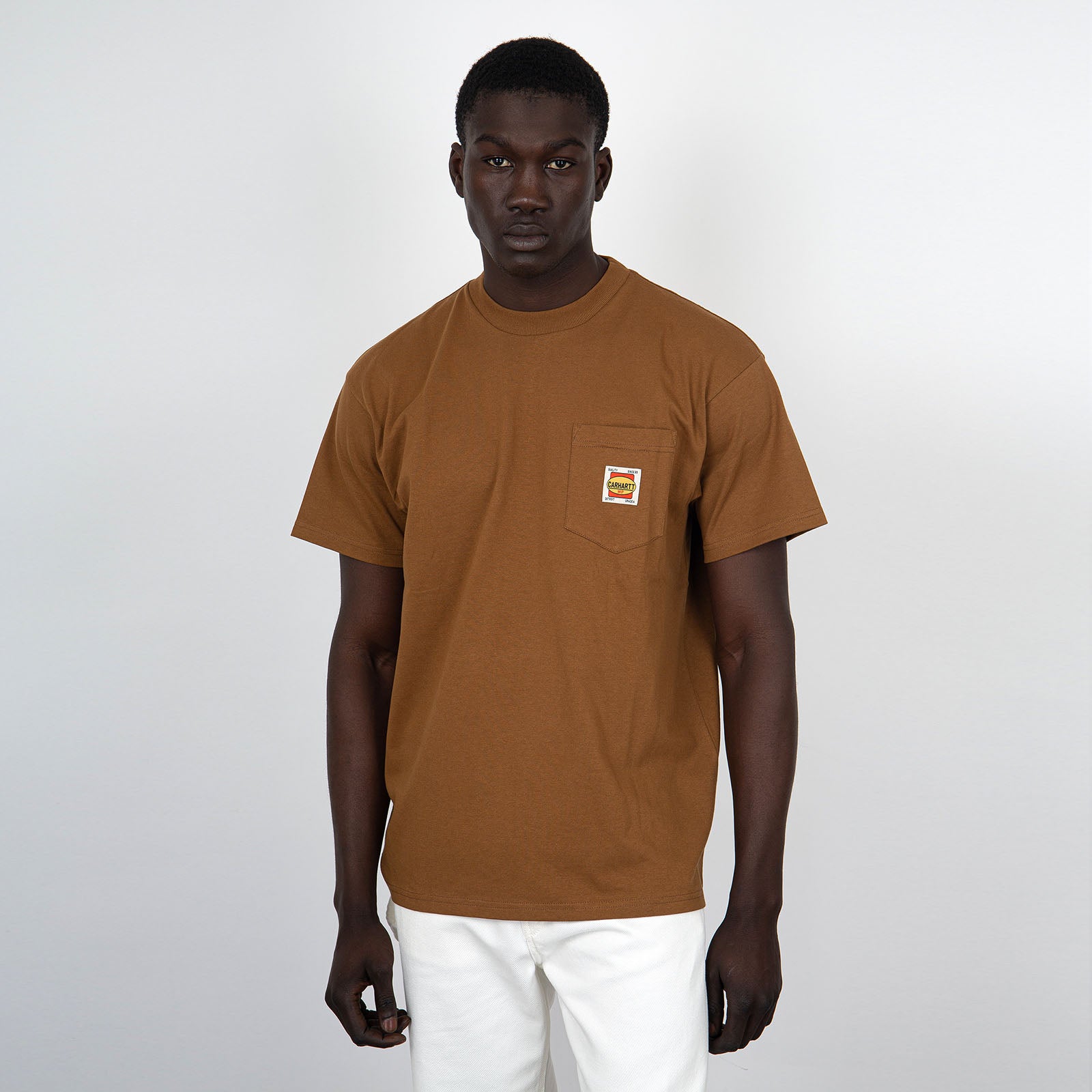 Carhartt WIP Short Sleeve Field Pocket Cotton Brown T-Shirt - 6