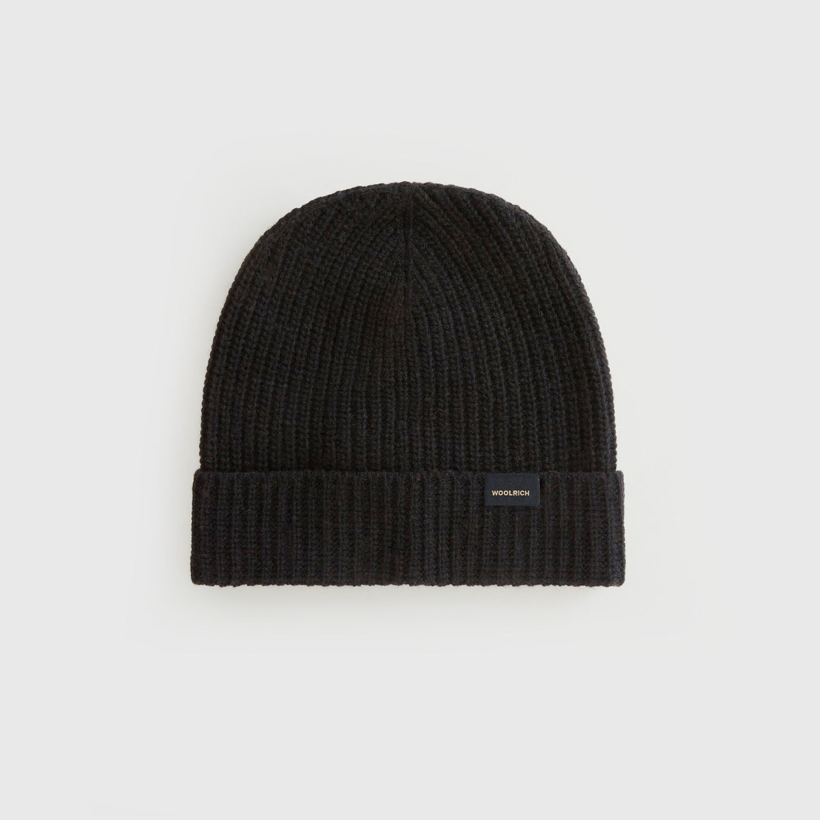 Woolrich Knitted Ribbed Beanie Nero Unisex - 4