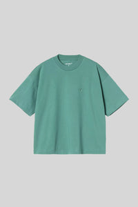 Carhartt Wip T-shirt W' S/s Chester Verde Smeraldo Donna carhartt wip