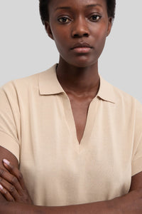 V-neck Knit Polo aspesi
