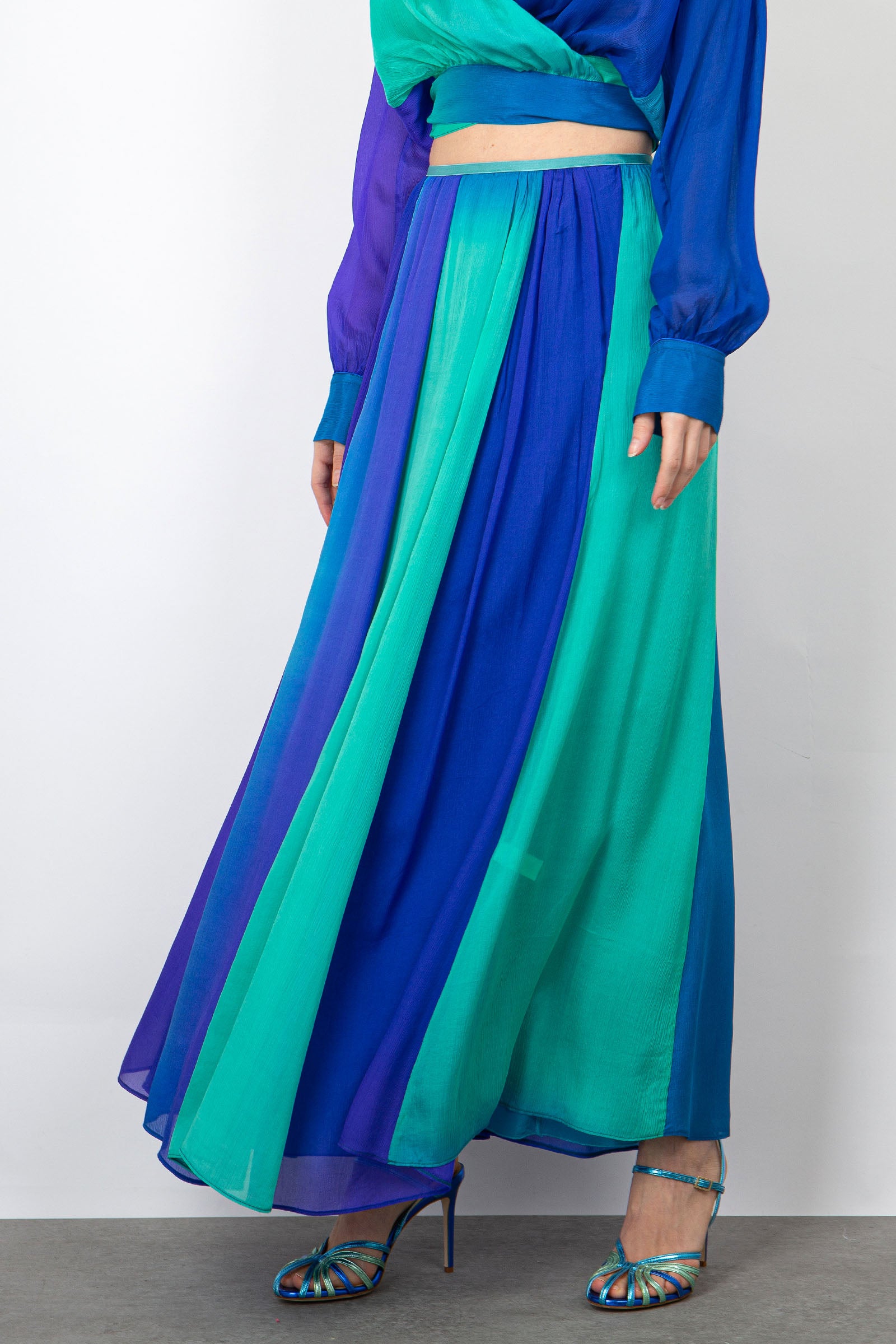 Forte Forte Multicolored Silk Crepon Skirt - 1