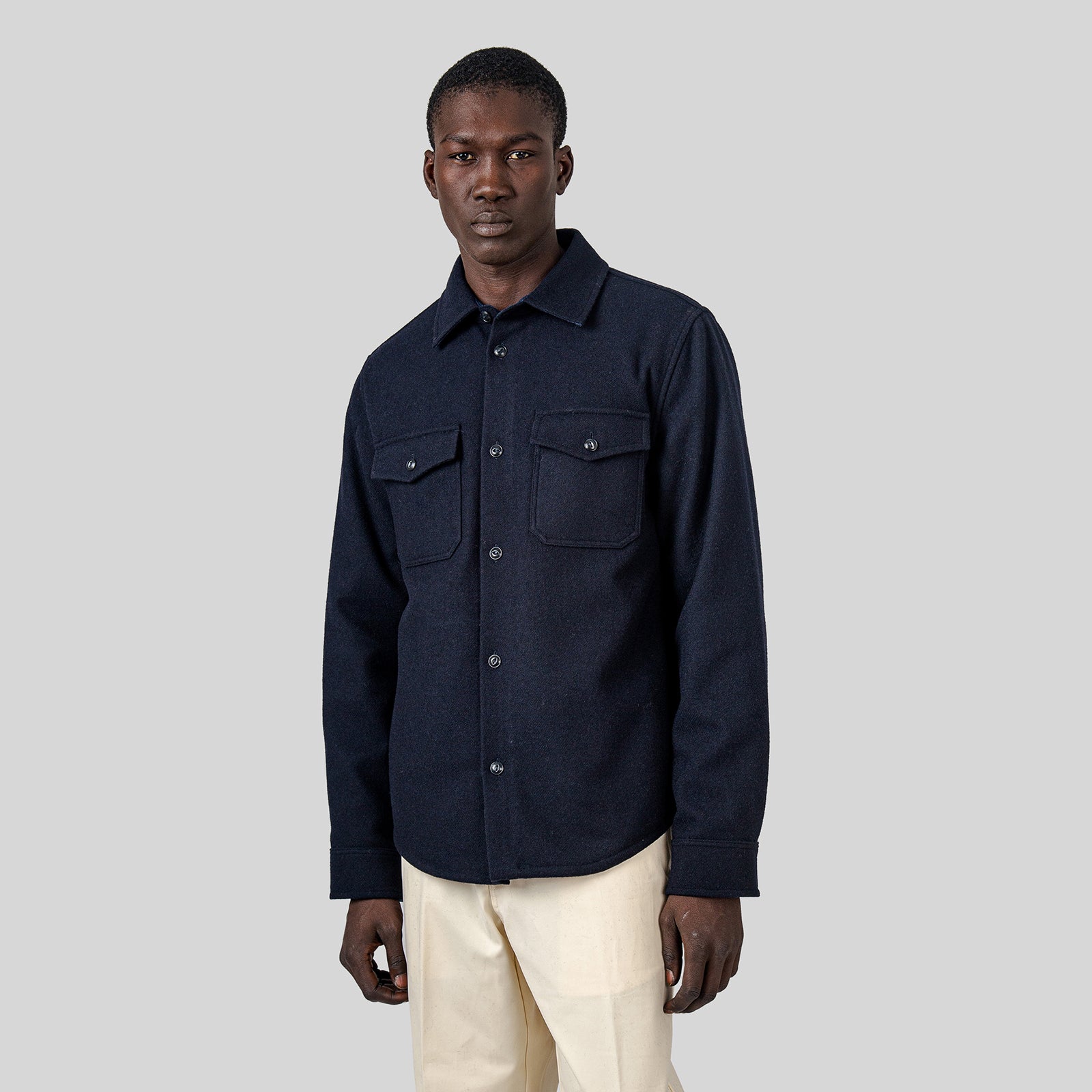 Woolrich Woolen Mills Ranger Overshirt Blu Uomo - 7