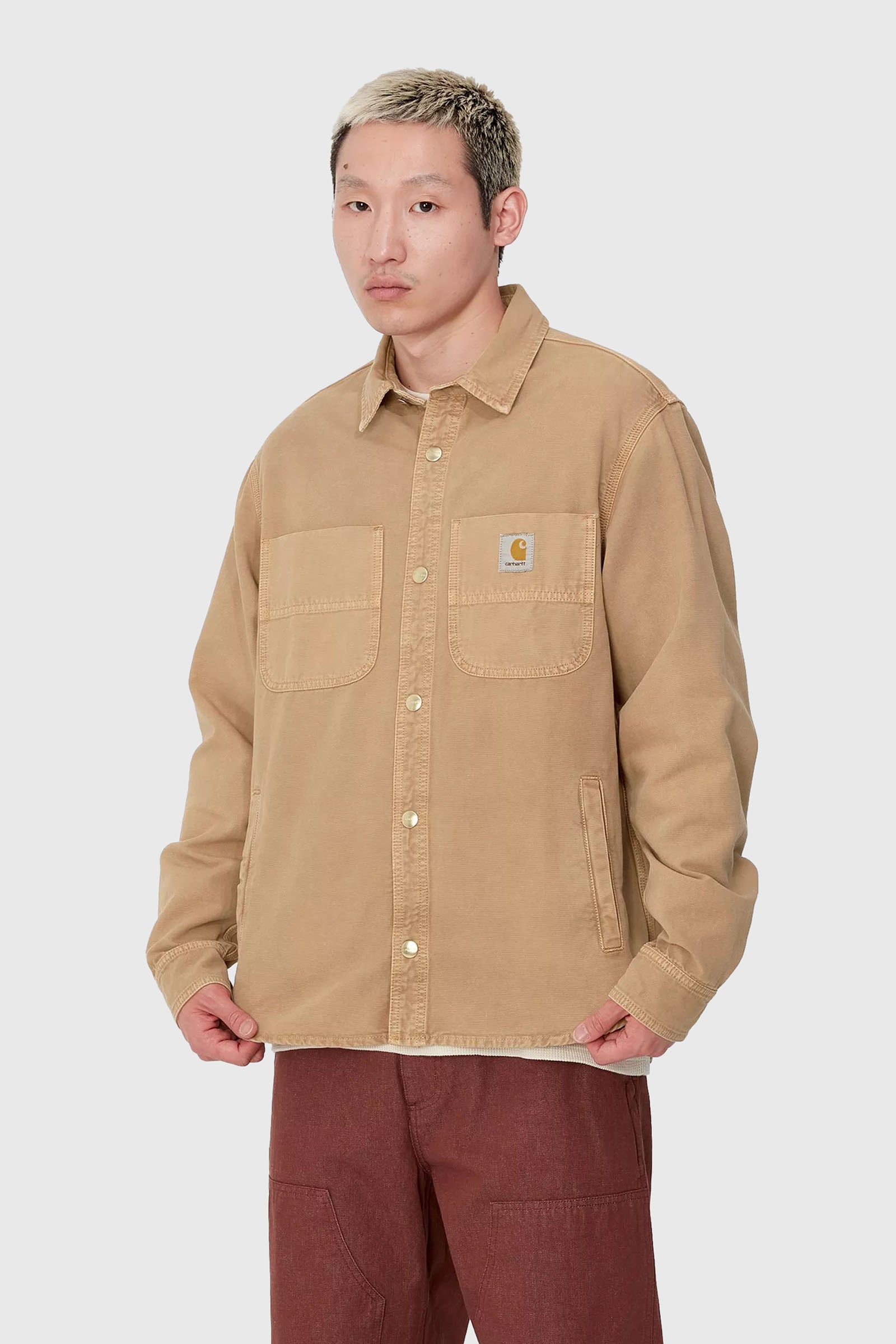 Carhartt Wip Corno Shirt Jac Beige Uomo - 3