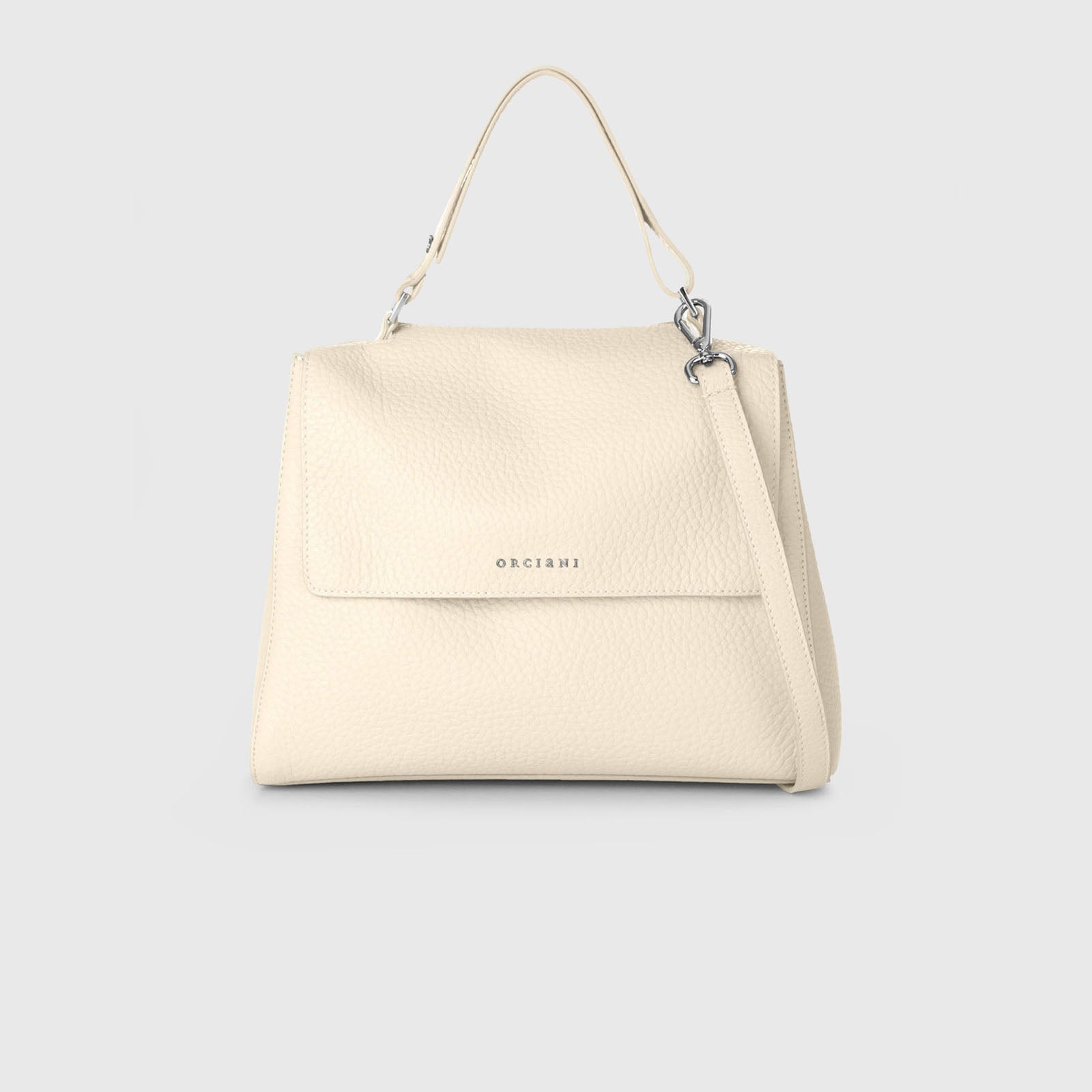 Orciani Medium Sveva Handbag in Ivory Leather - 4