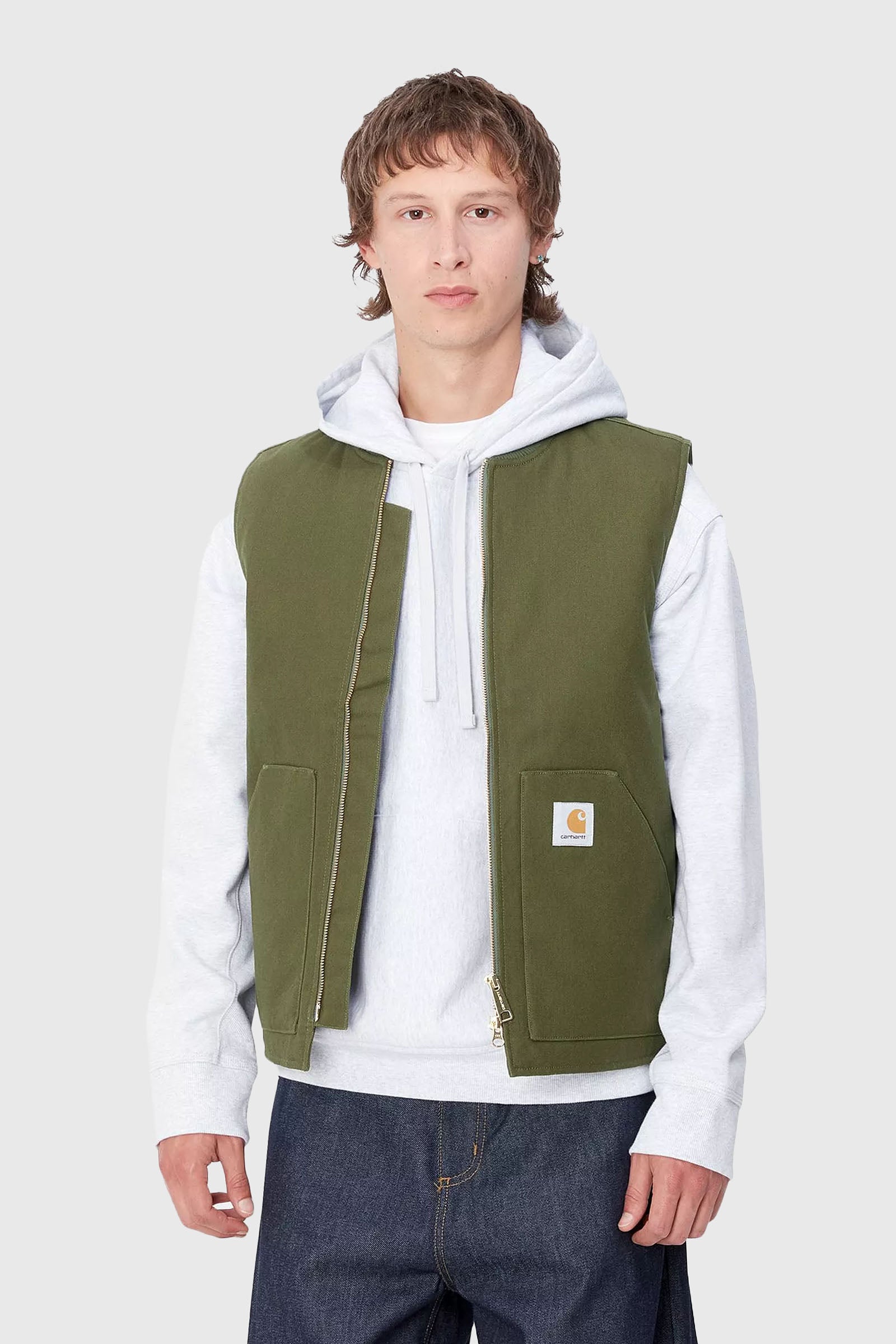 Carhartt Wip Classic Vest Verde Militare Uomo - 2