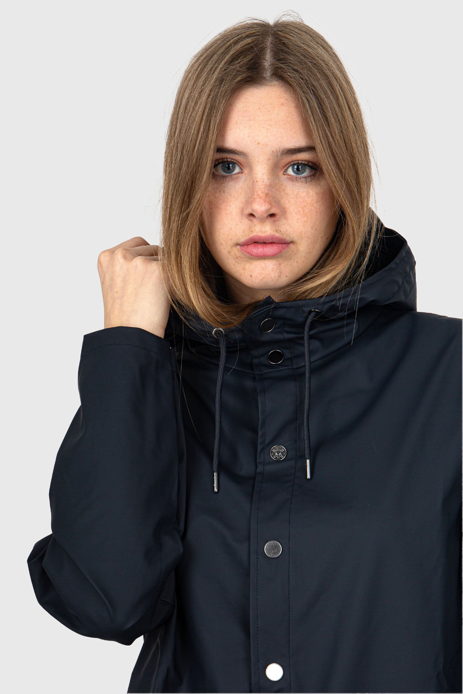 Rains Jacket Blu Navy Donna - 5