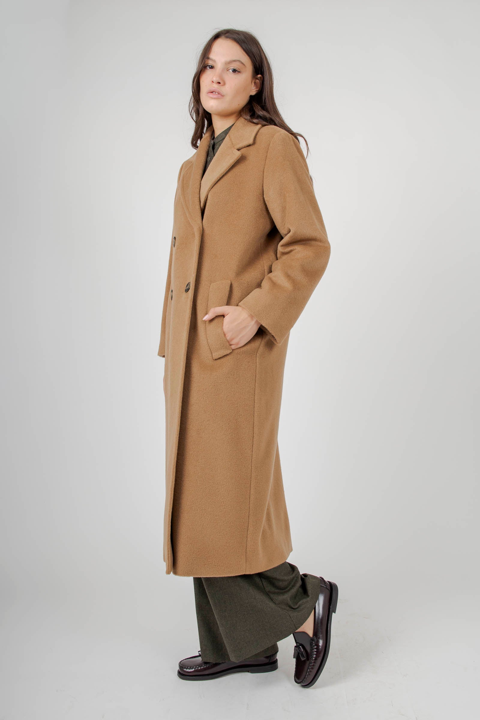 Zufolo Double-breasted Coat In Wool And Alpaca - 5