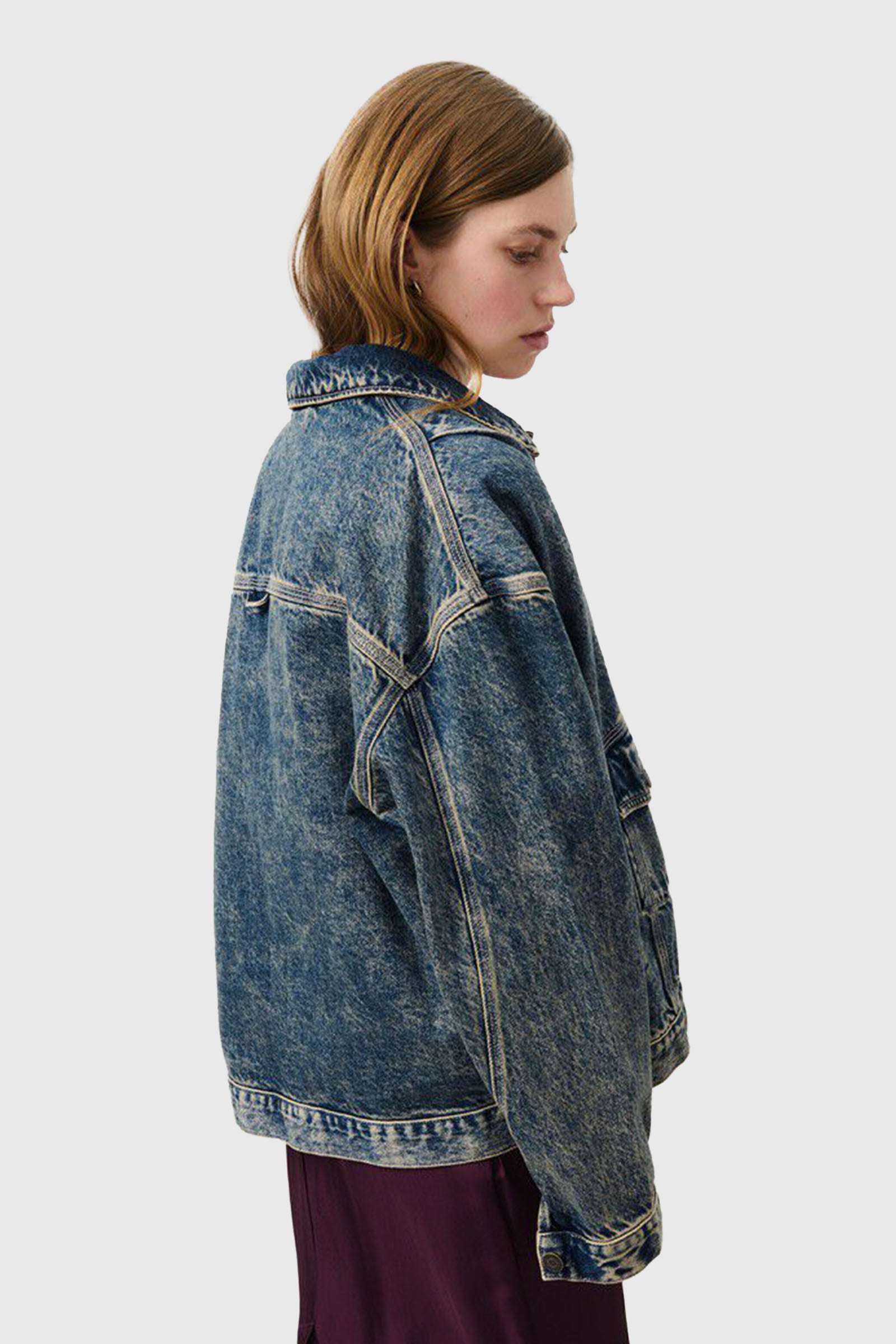 American Vintage Giubbotto Denim Joybird Denim Medio Donna - 2