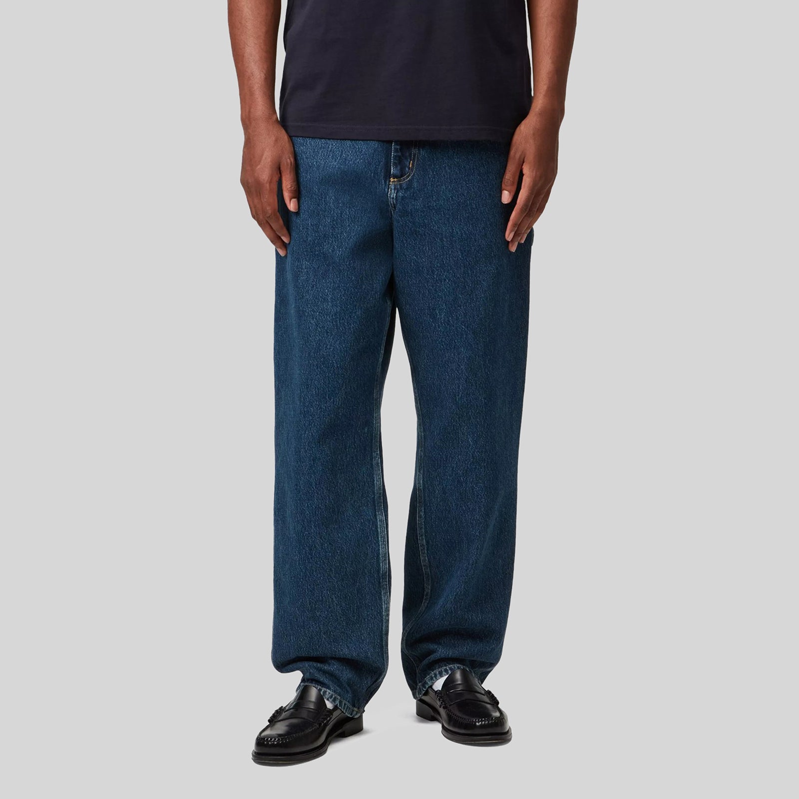 Carhartt Wip Single Knee Pant Blu Medio Uomo - 4