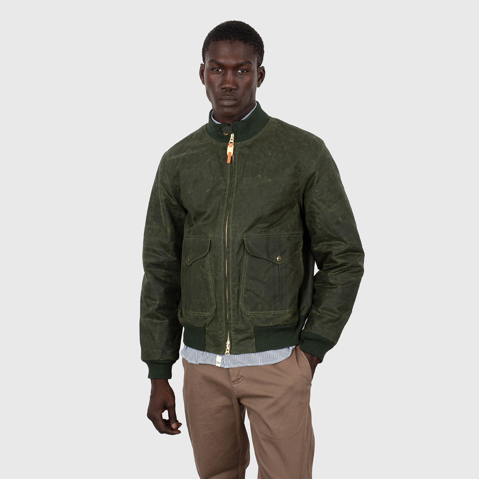 Manifattura Ceccarelli New Bomber Verde Scuro Uomo - 9