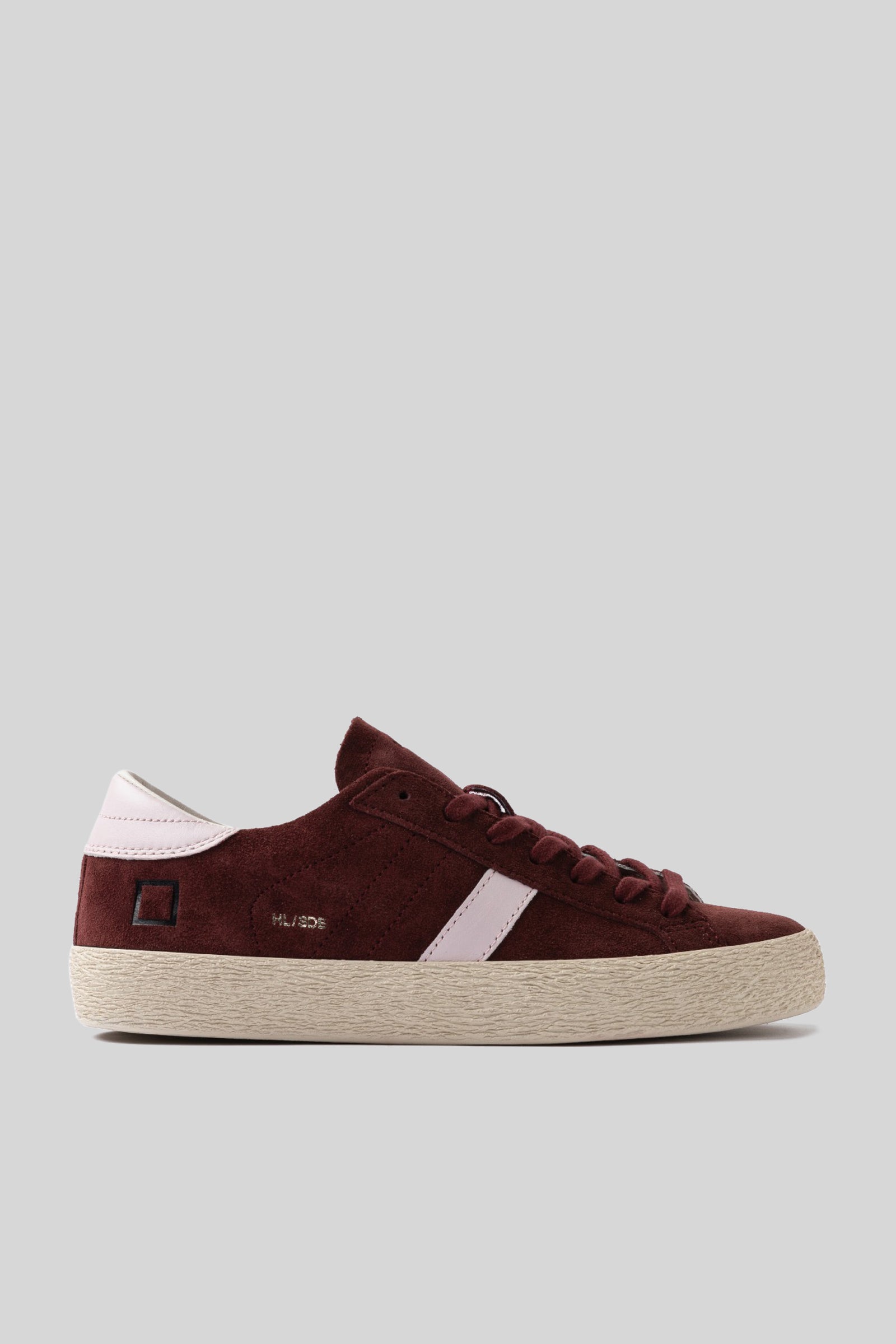 D.a.t.e. Sneaker Hill Low Suede Bordeaux Donna - 1