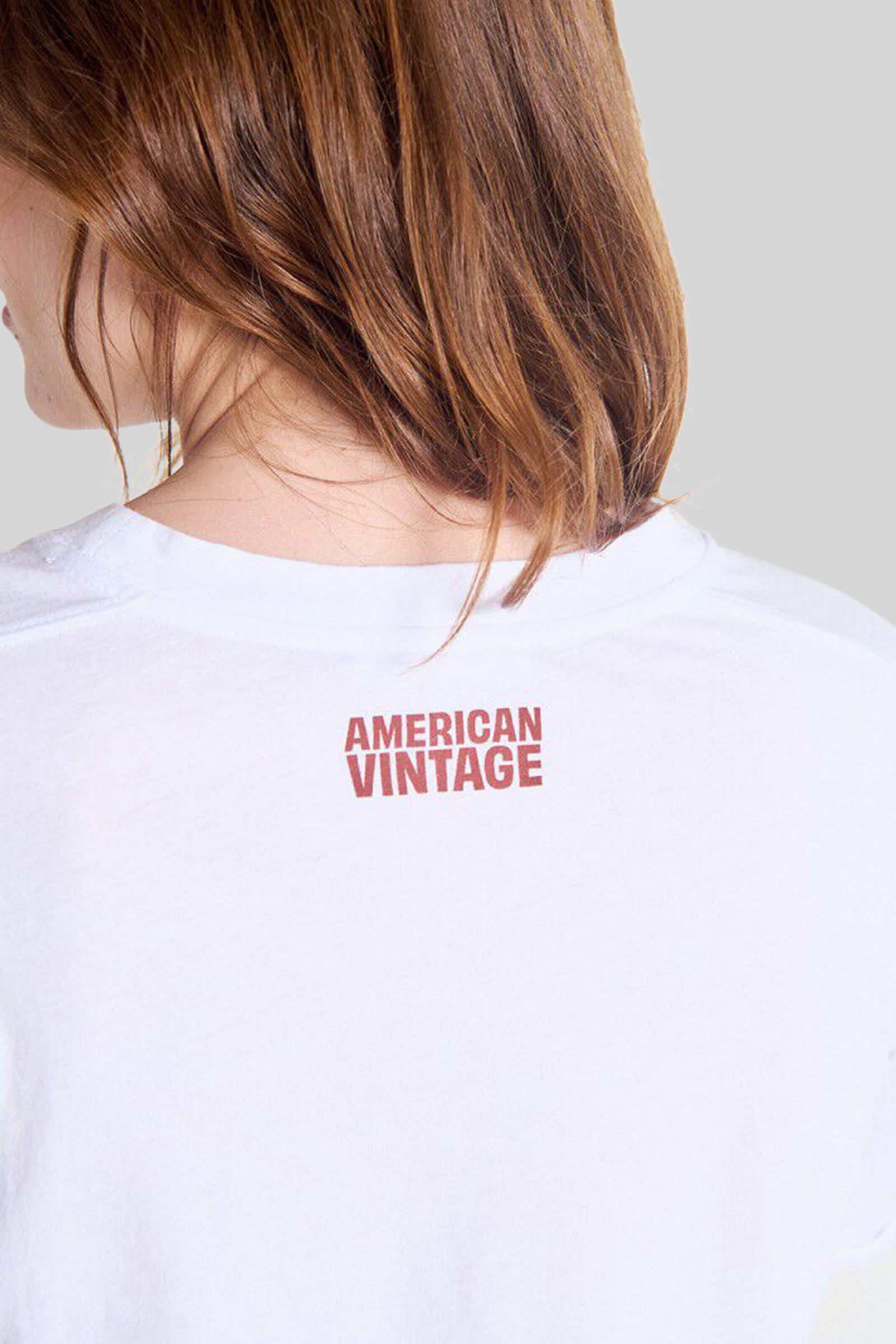 American Vintage T-shirt Apoly Bianco Donna - 2