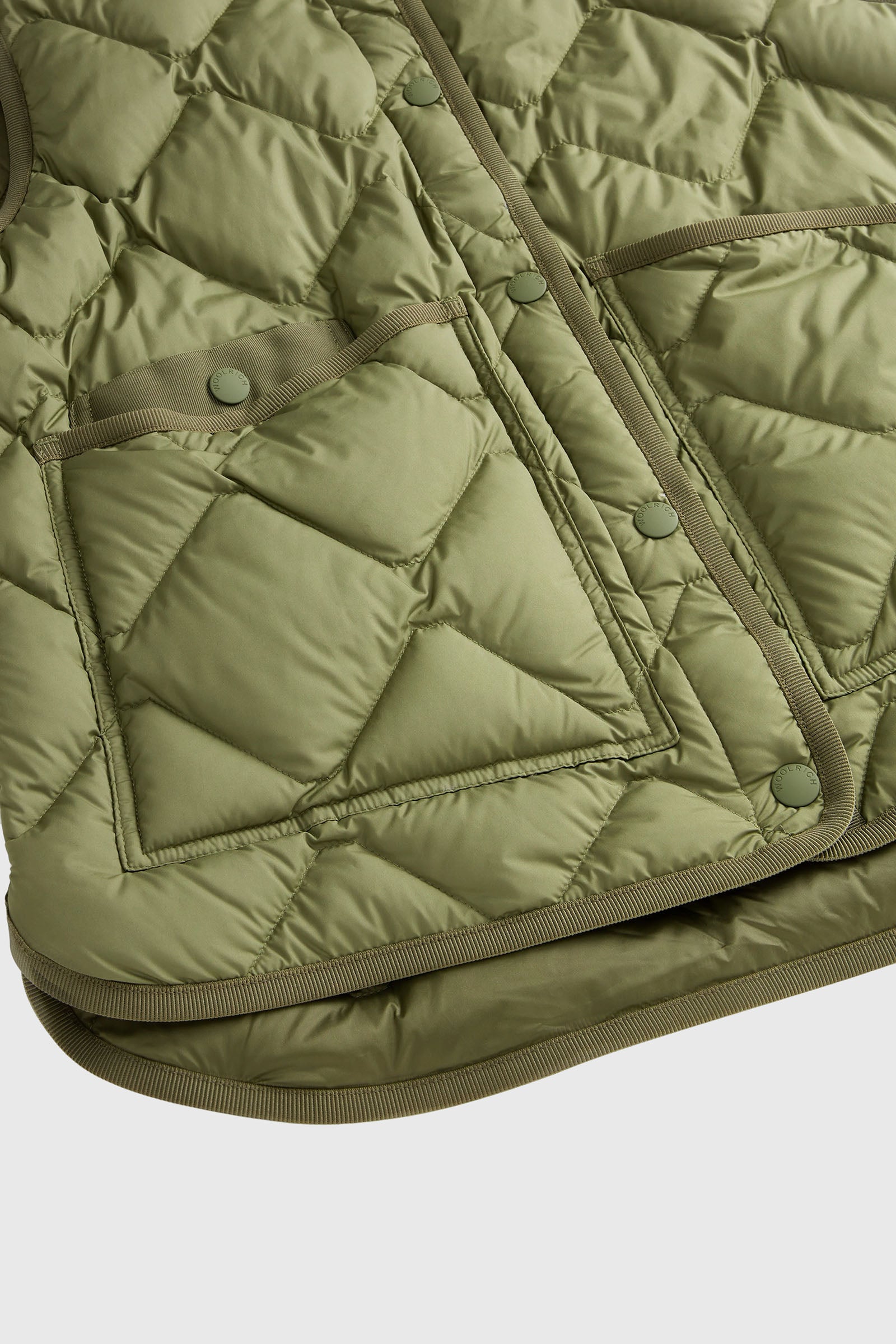 Woolrich Gilet Heritage Verde Donna - 7