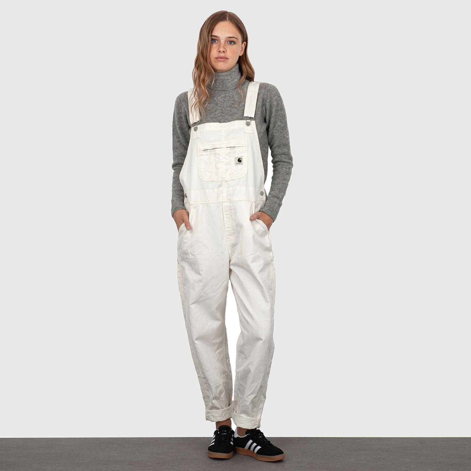 Carhartt Wip W' Norris Bib Overall Bianco Donna - 8