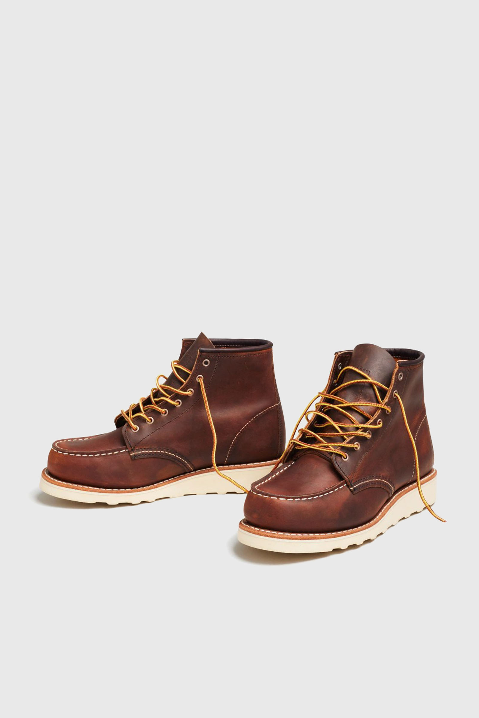 Red Wing Stivaletto 6-inch Classic Moc Toe In Pelle Copper Rough & Tough Marrone Donna - 4