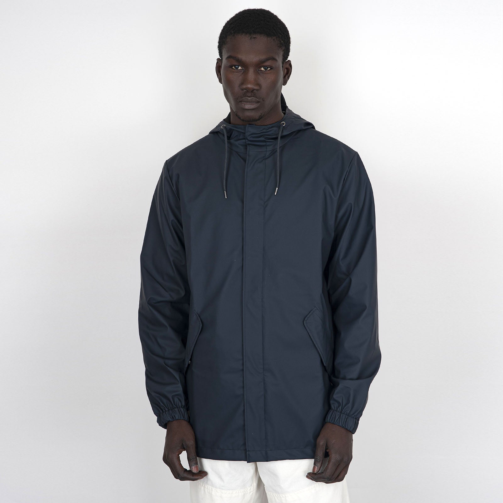 Rains Fishtail Jacket Blu Navy Uomo - 6