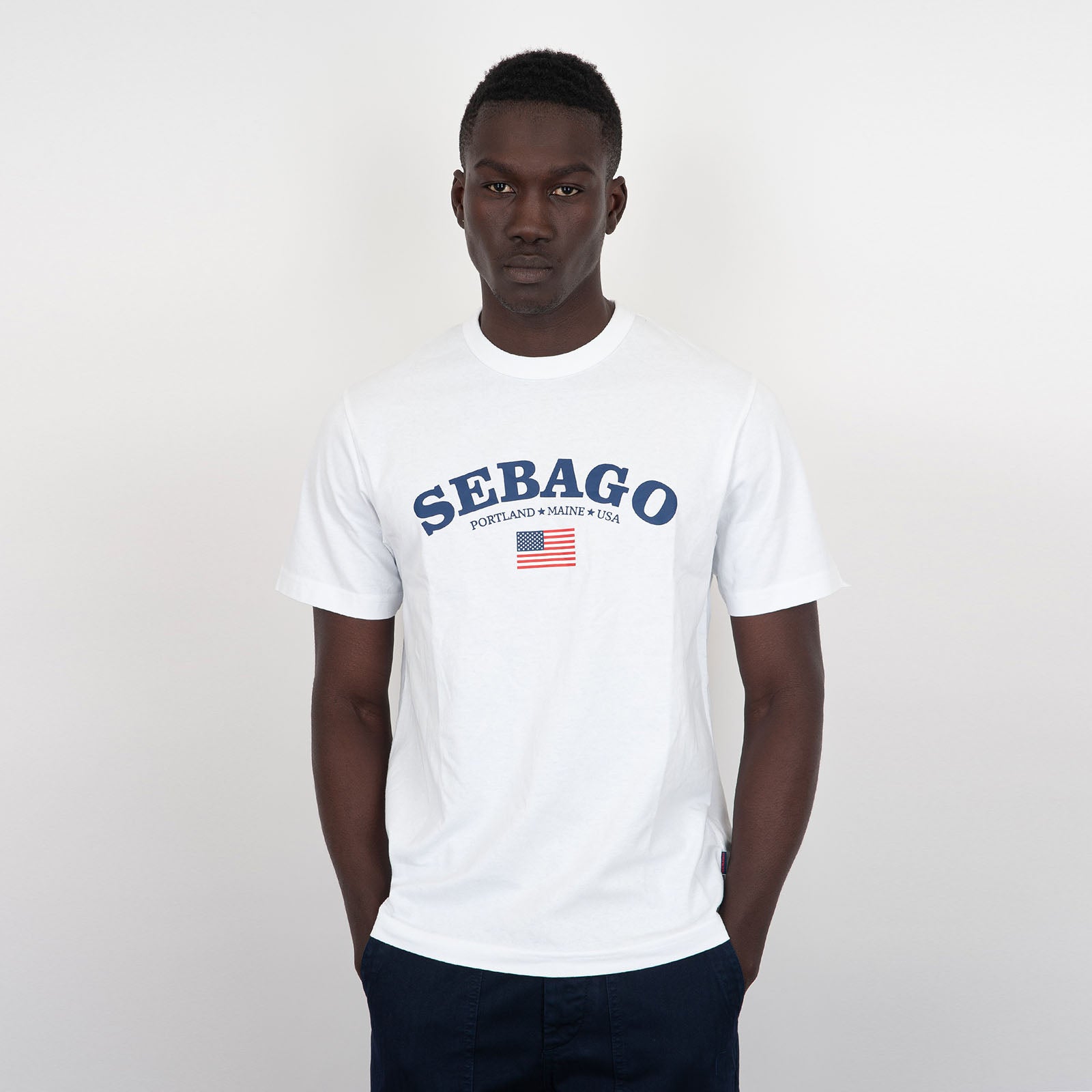 Sebago T-Shirt Wiscasset Cotone Bianco - 6