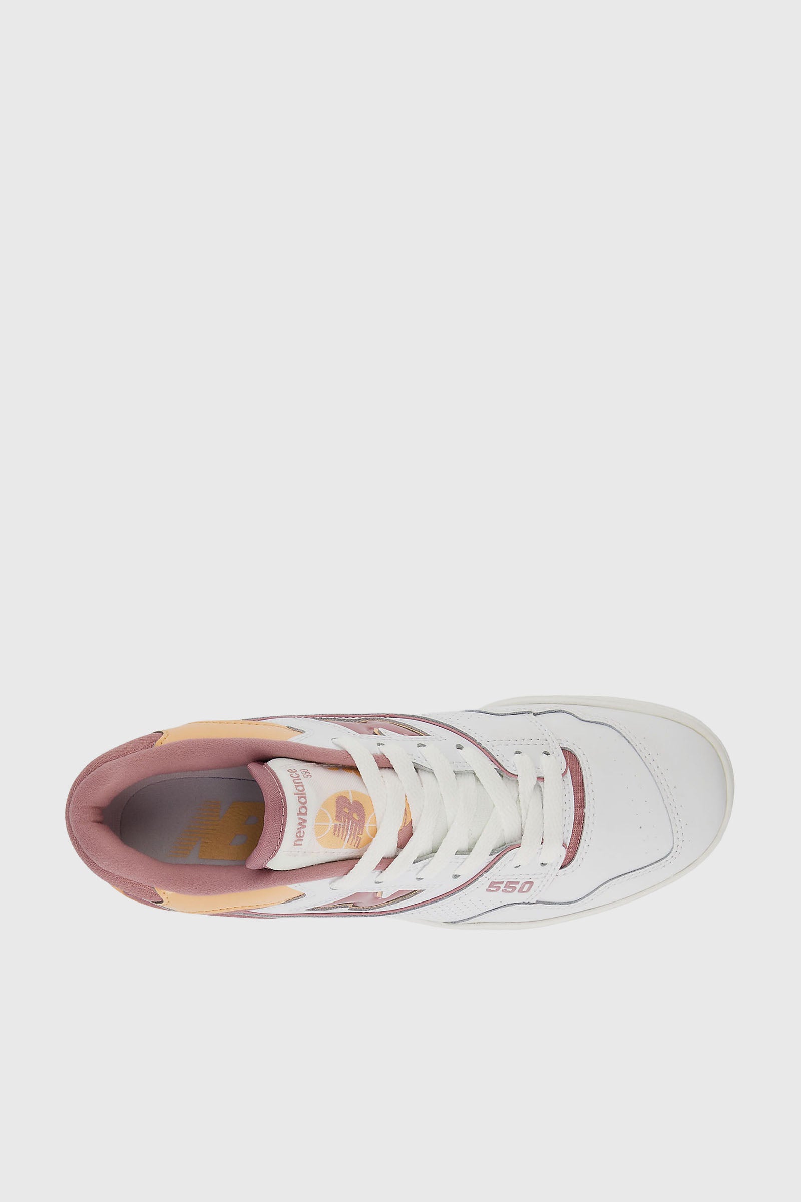 New Balance Sneaker 550 Pelle Bianco/Rosa - 3