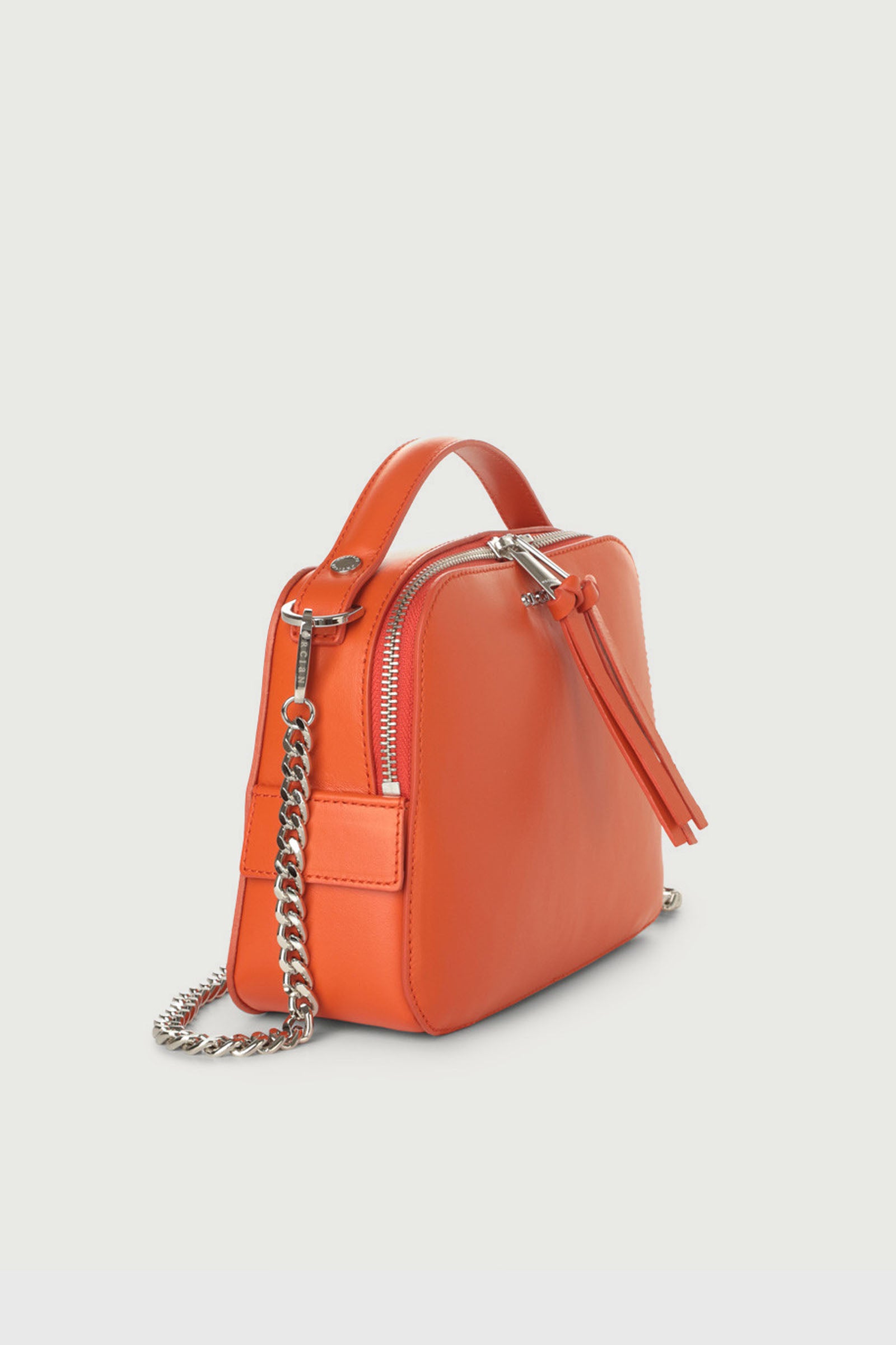 Orciani Mini Bag Chéri Vanity Leather Orange - 2