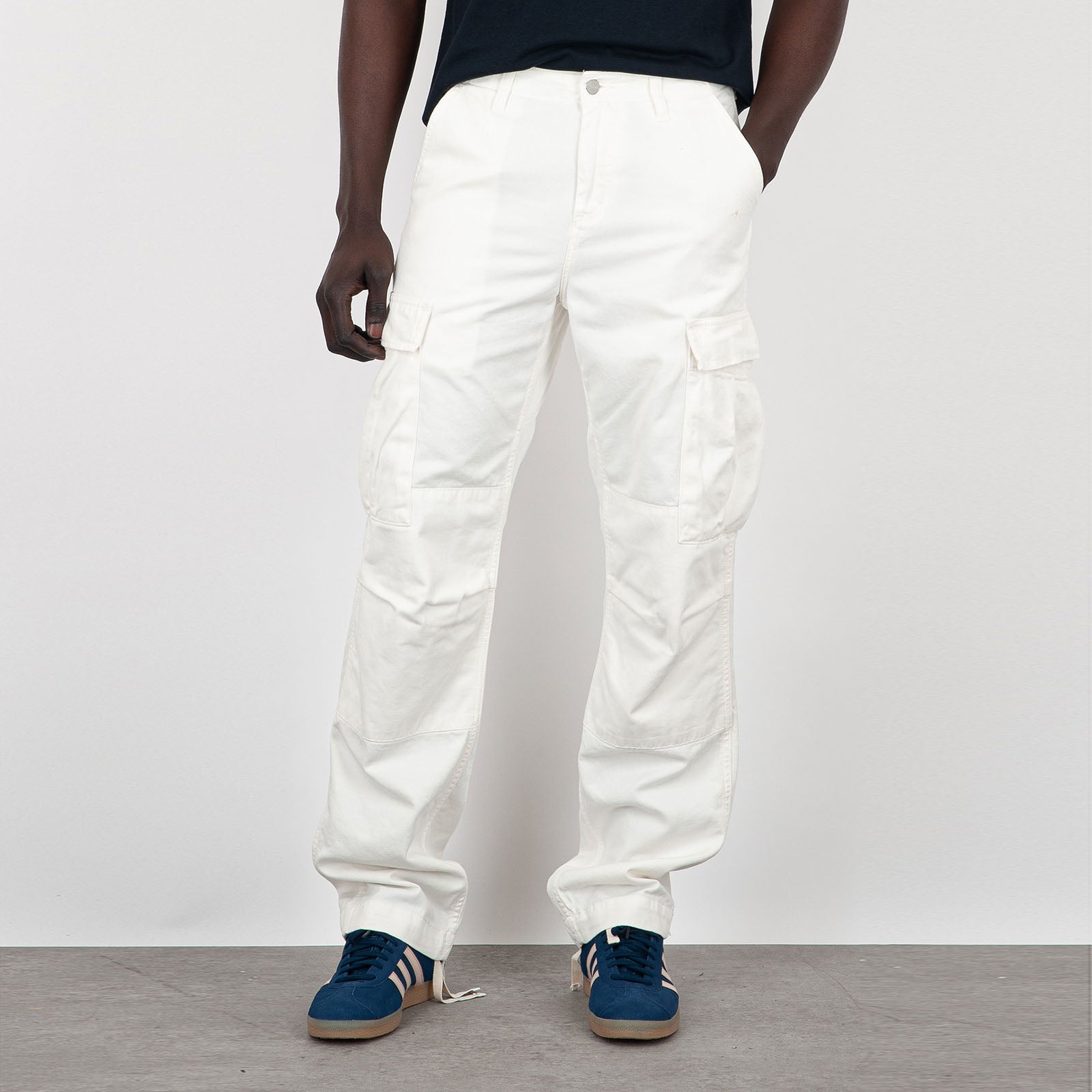 Carhartt WIP Pantalone Regular Cargo Cotone Bianco - 9